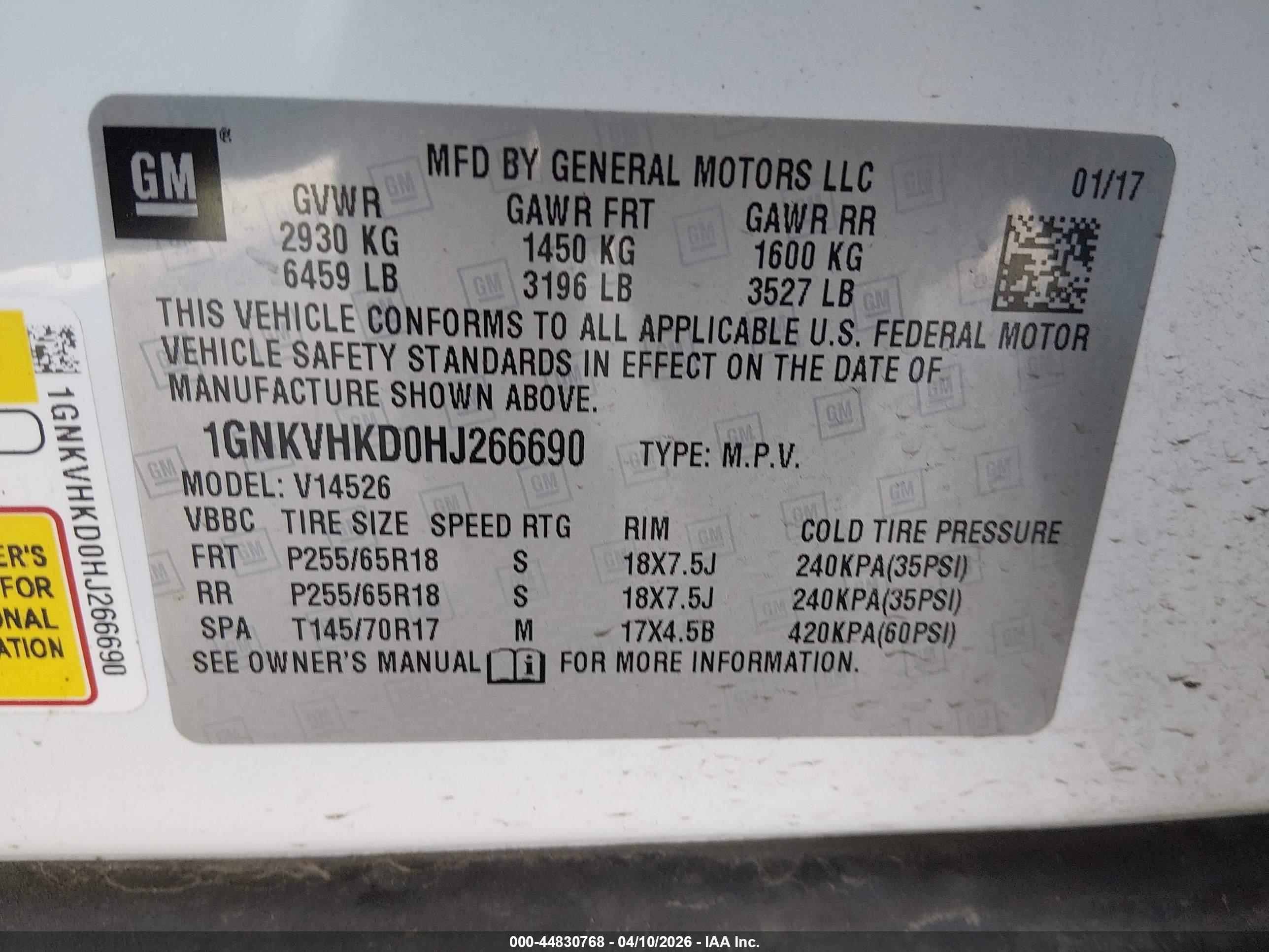 CHEVROLET TRAVERSE image 9