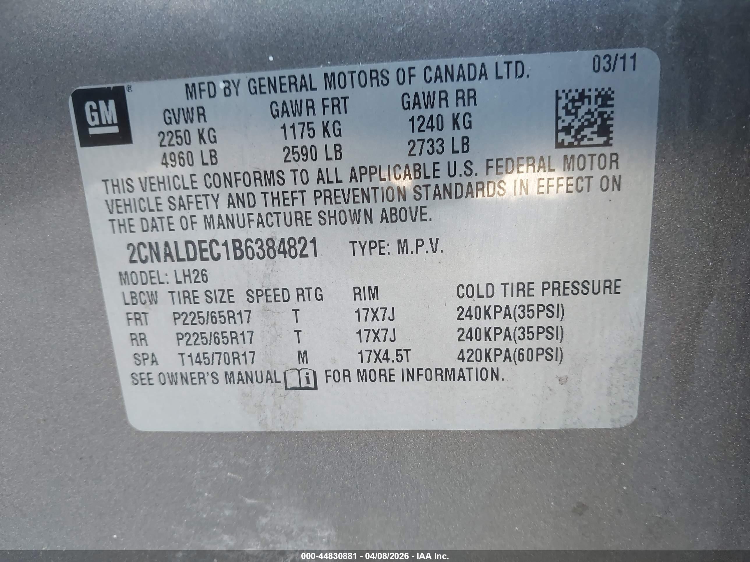 CHEVROLET EQUINOX image 9