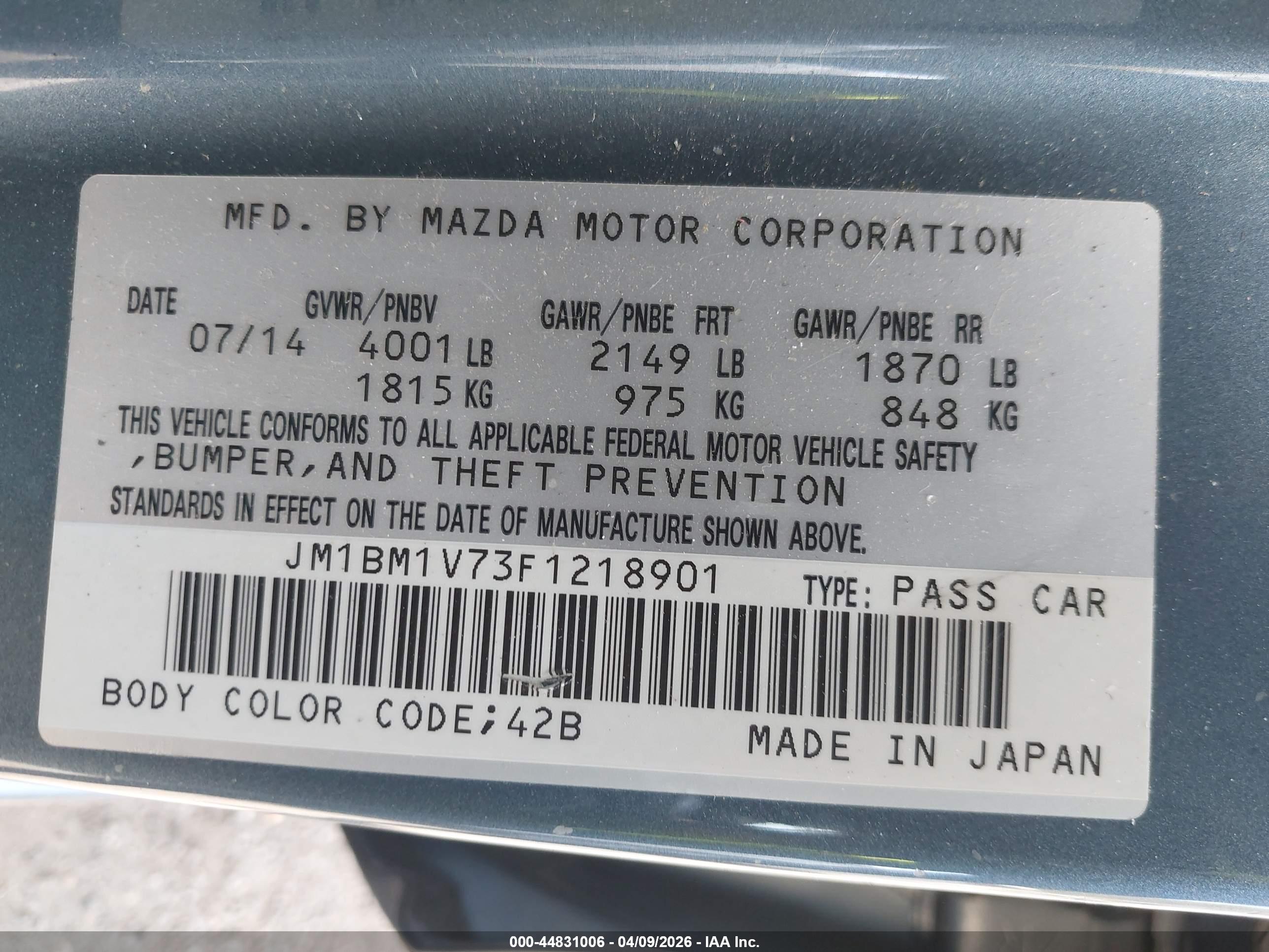 MAZDA MAZDA3 image 9