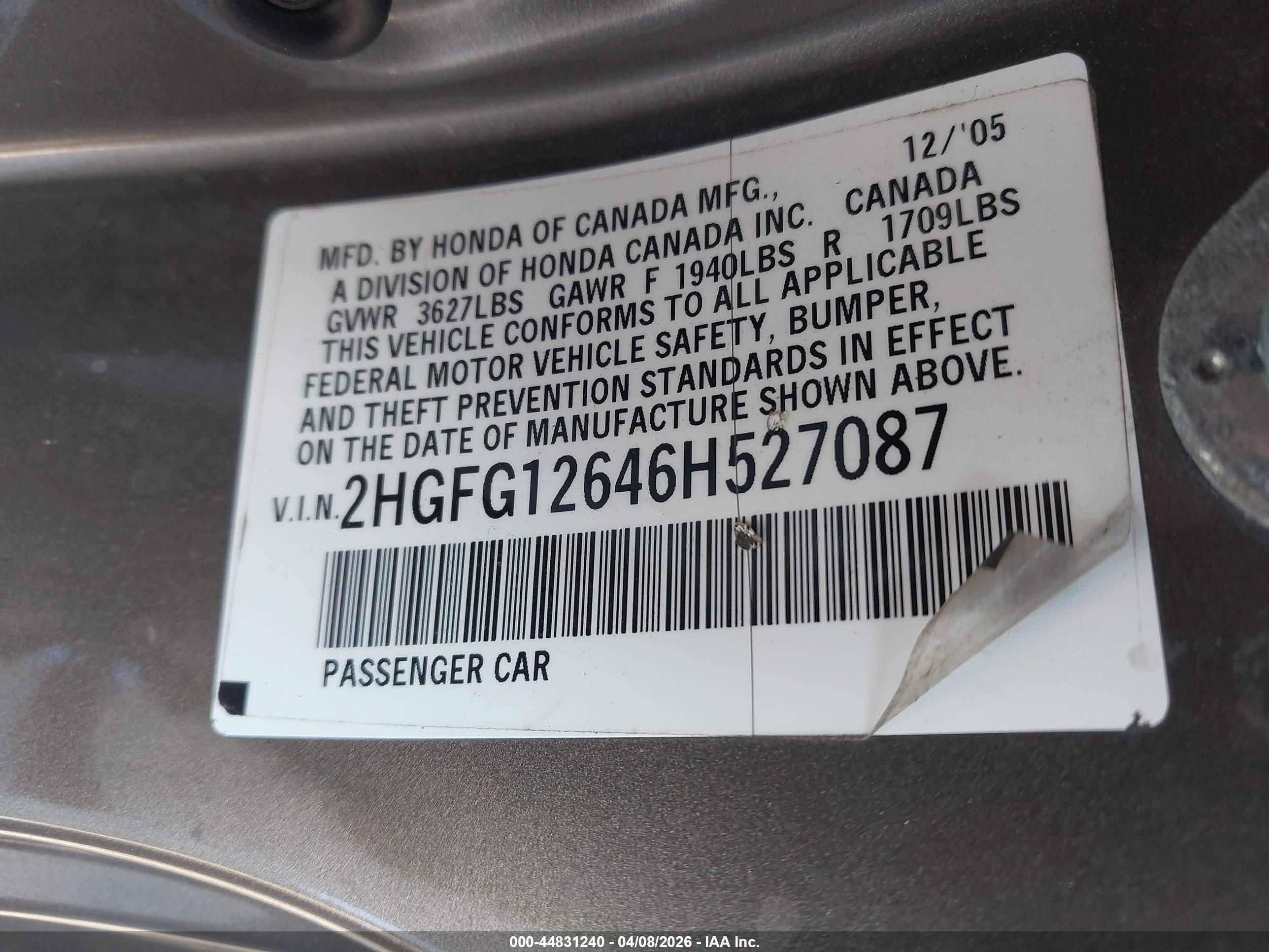 HONDA CIVIC image 9
