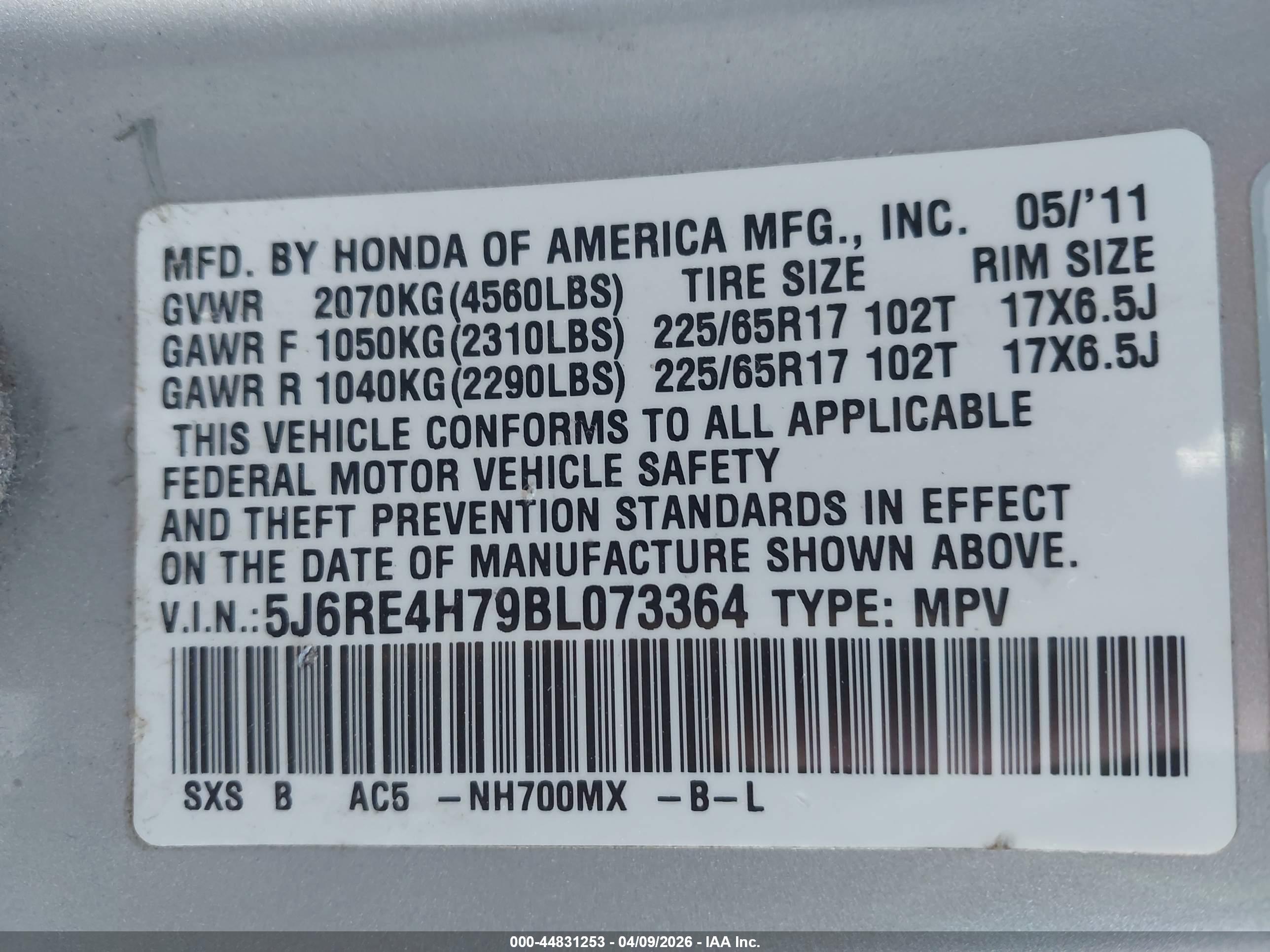 HONDA CR-V image 9