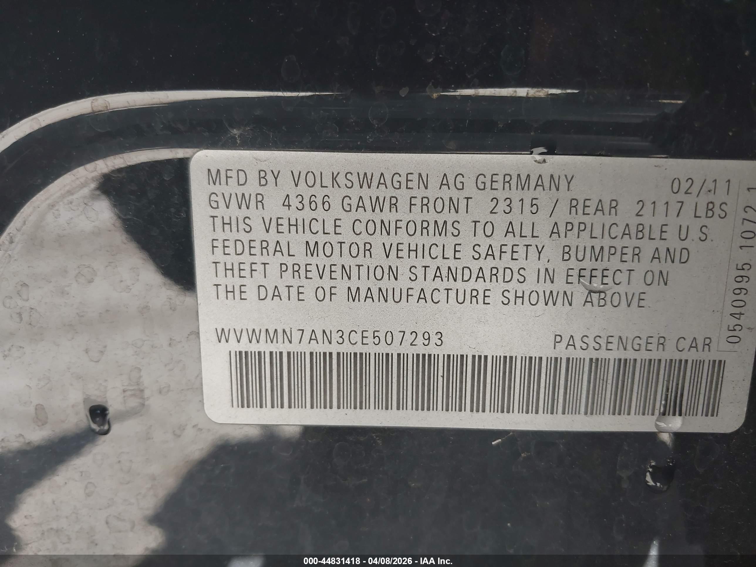 VOLKSWAGEN CC image 9