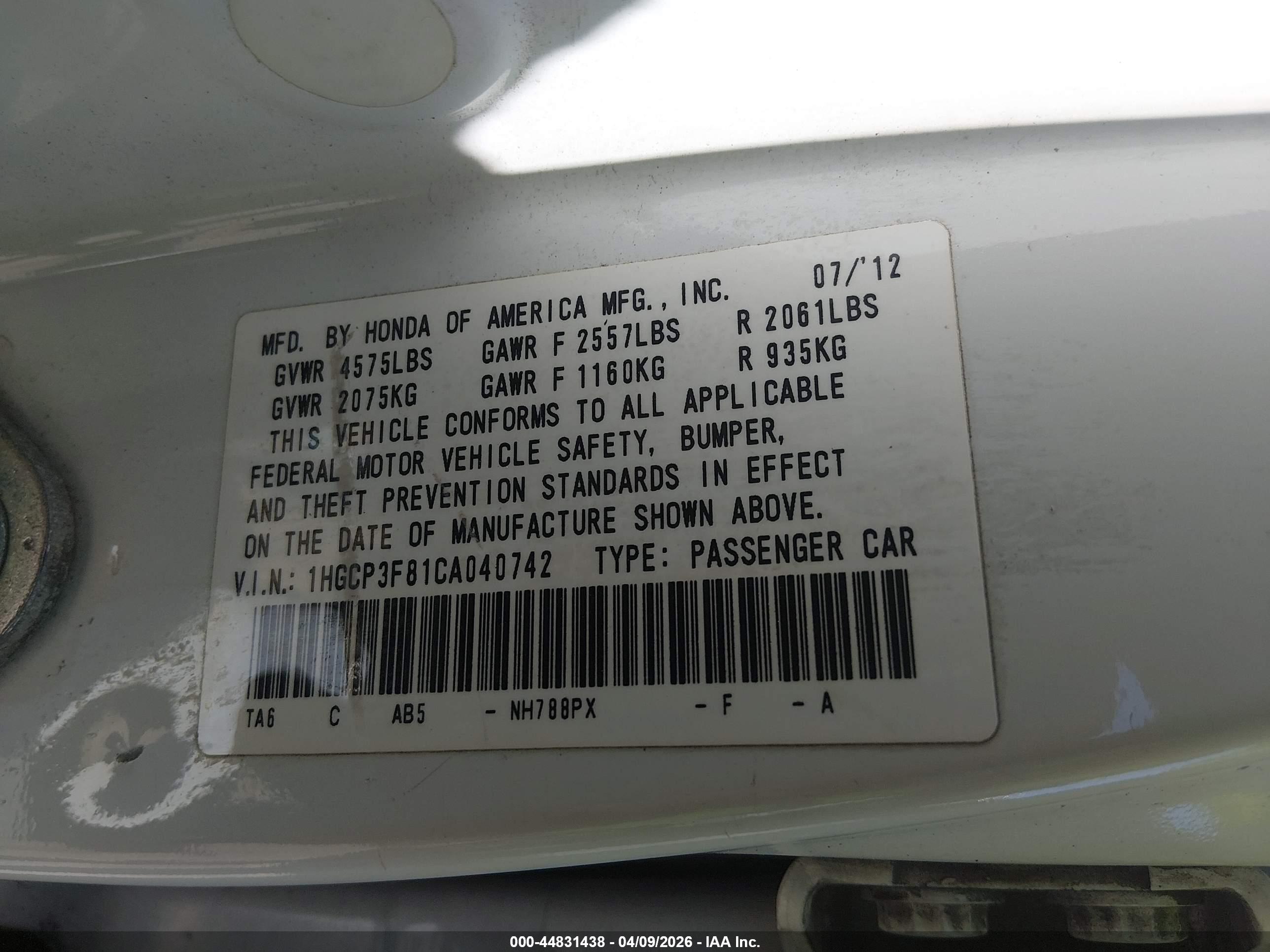 HONDA ACCORD image 9