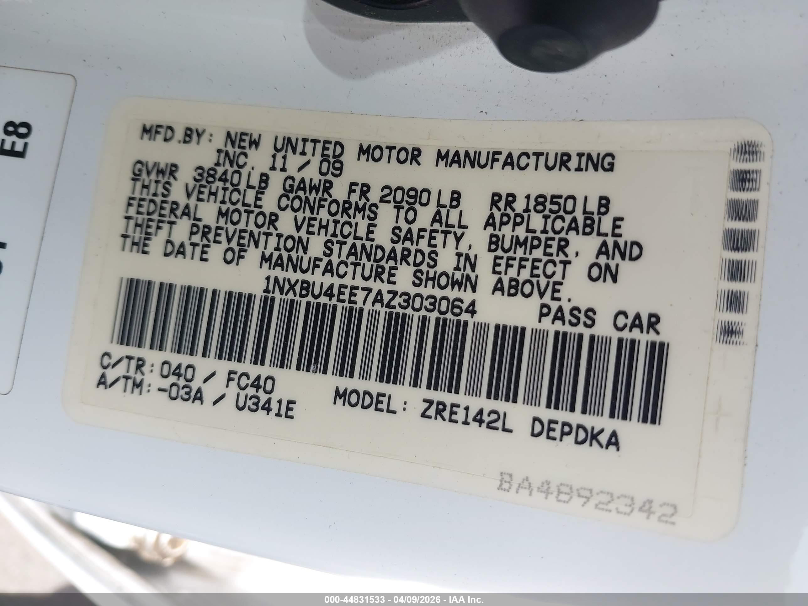 TOYOTA COROLLA image 9