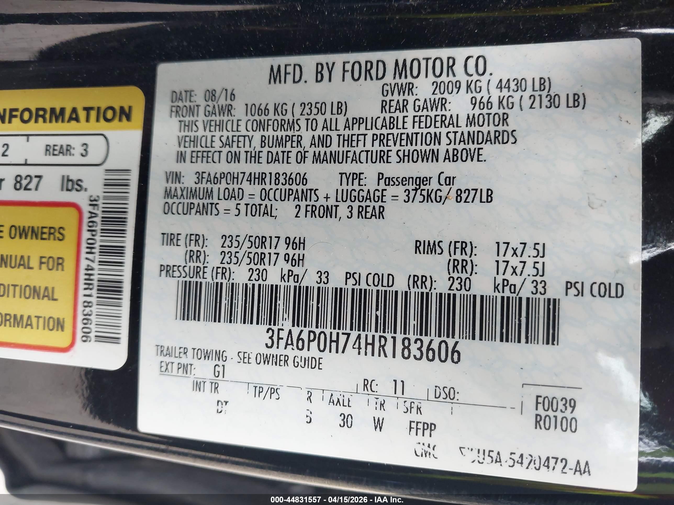 FORD FUSION image 9