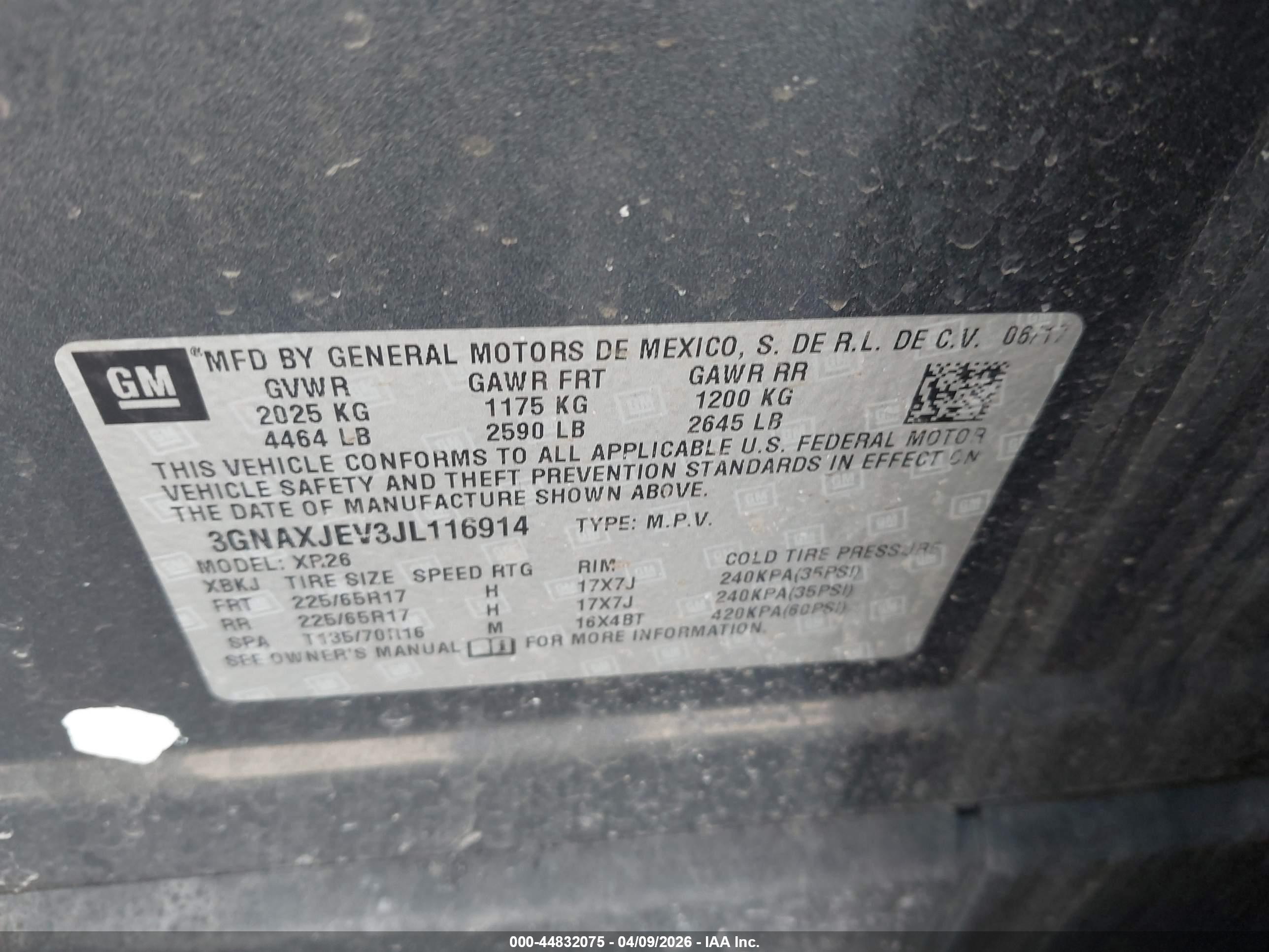 CHEVROLET EQUINOX image 9