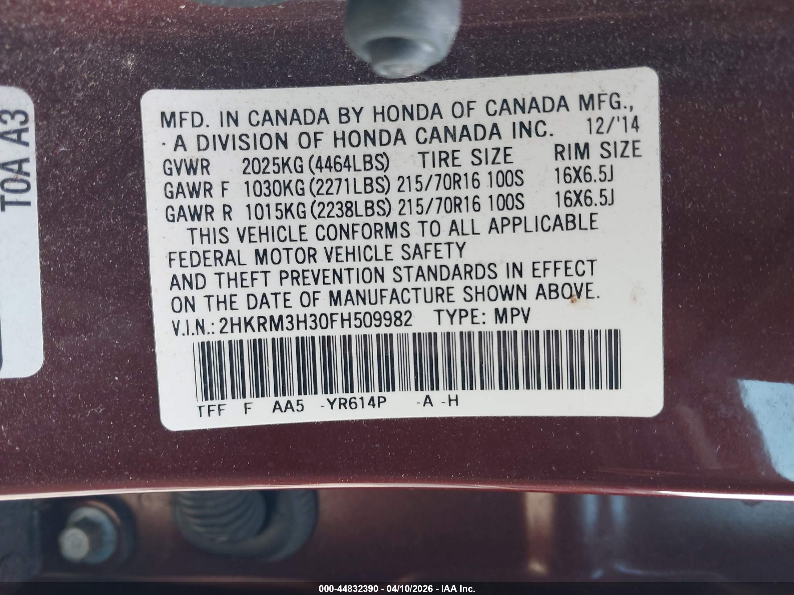 HONDA CR-V image 9