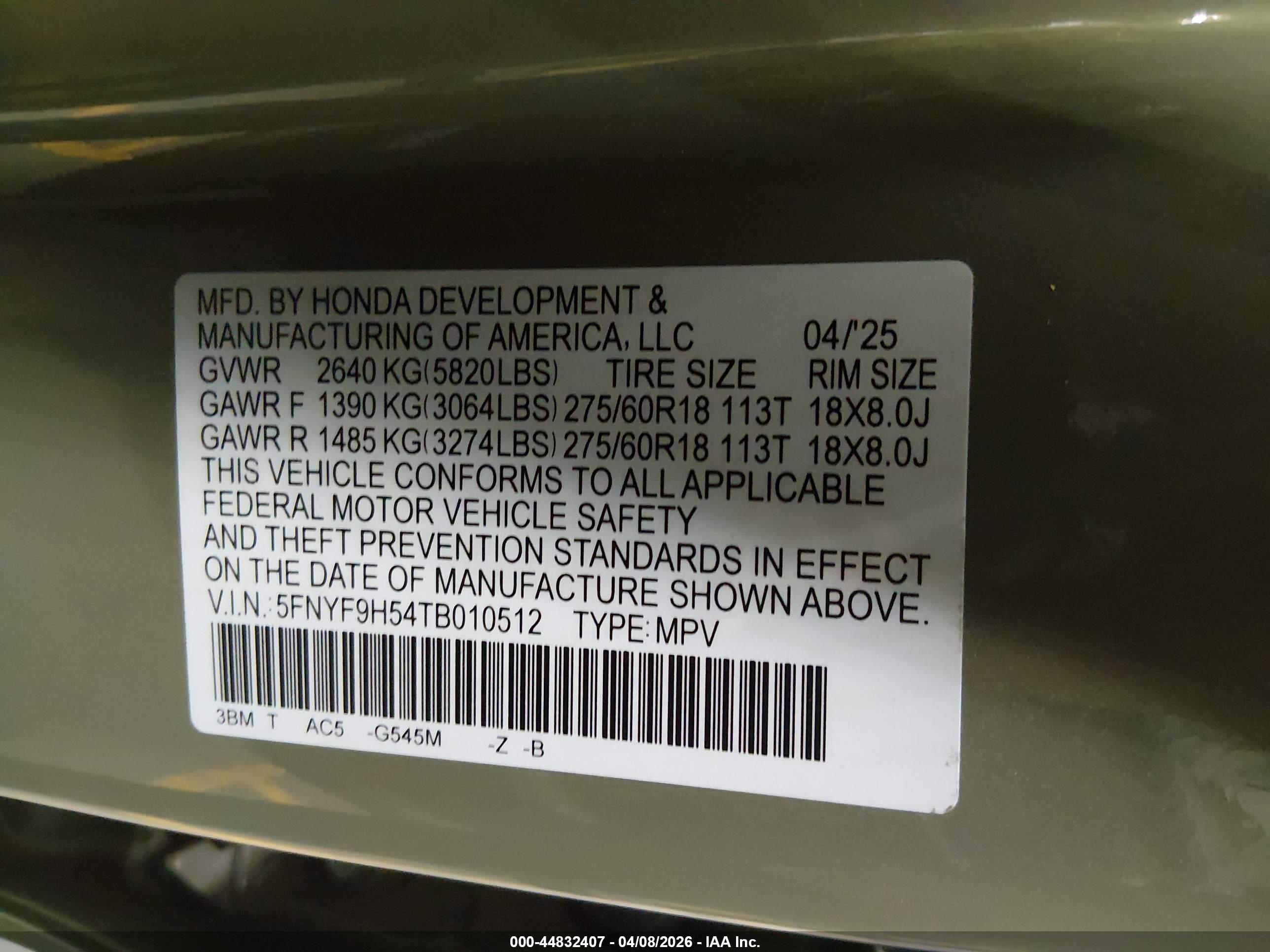 HONDA PASSPORT image 9