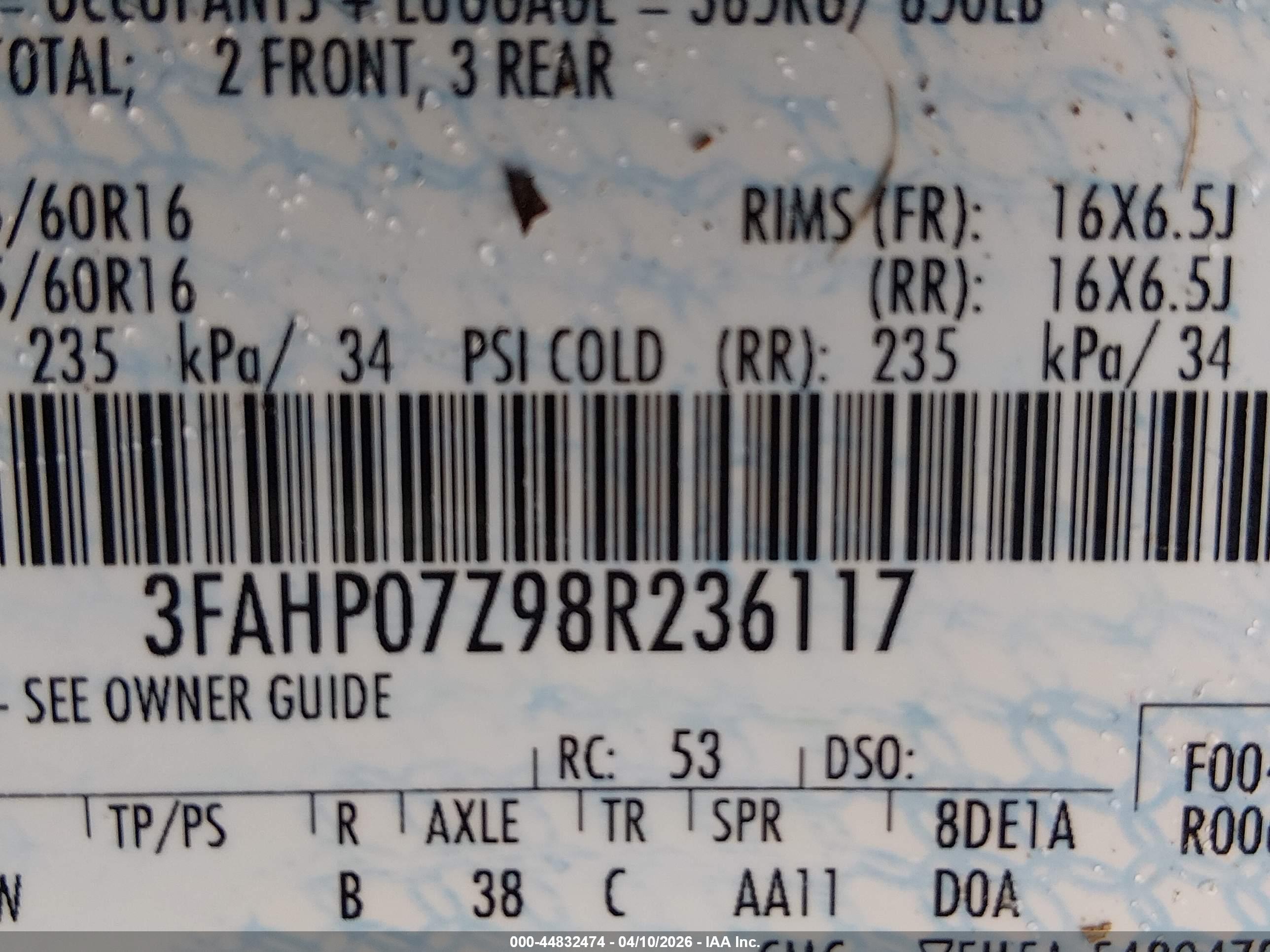 FORD FUSION image 9