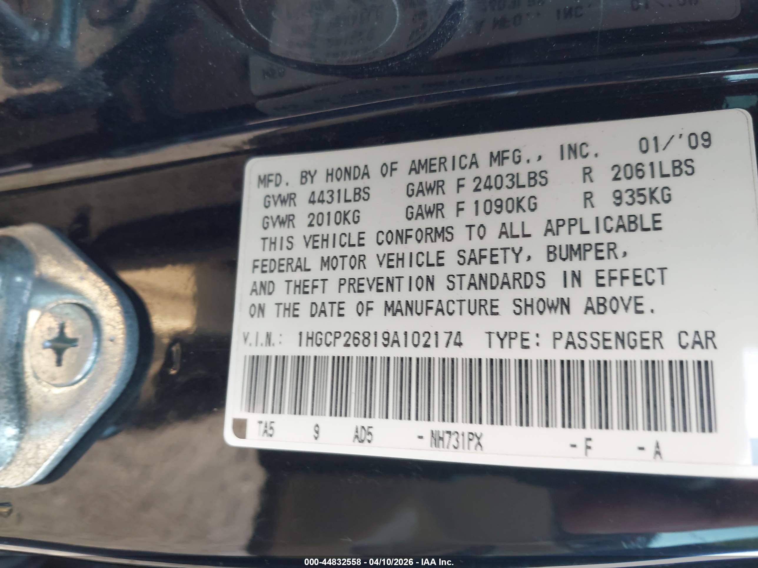 HONDA ACCORD image 9