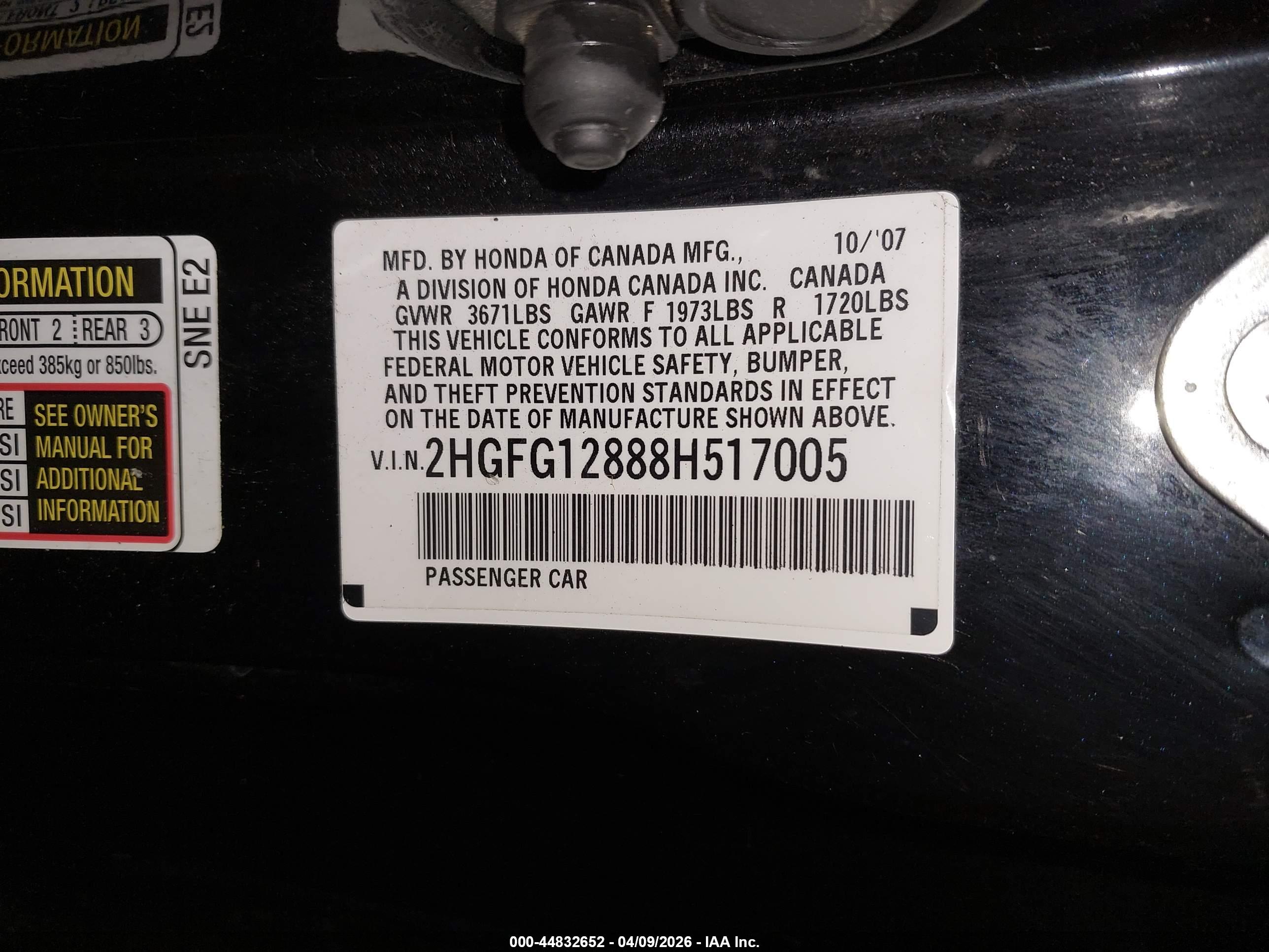 HONDA CIVIC image 9