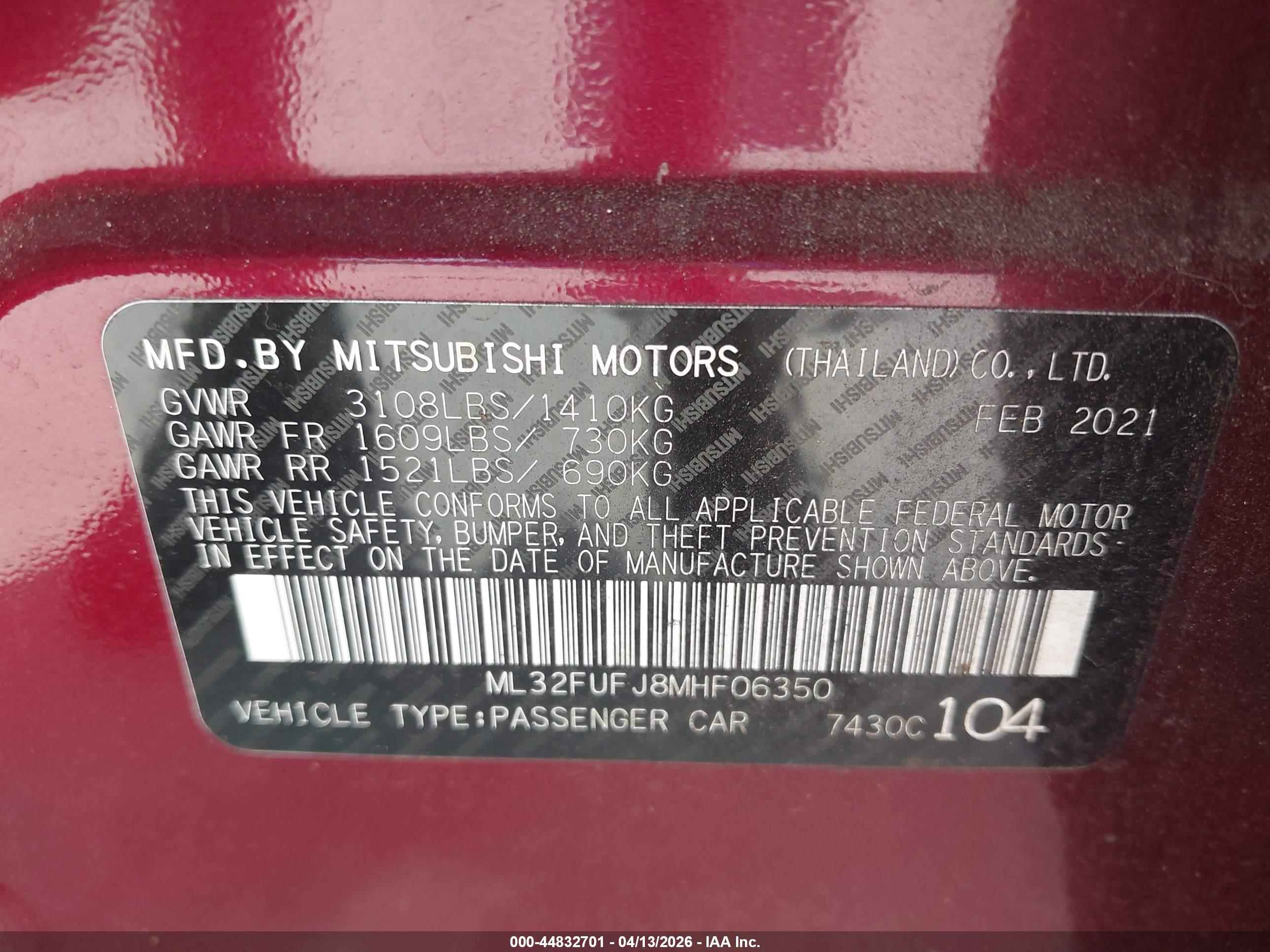 MITSUBISHI MIRAGE image 9