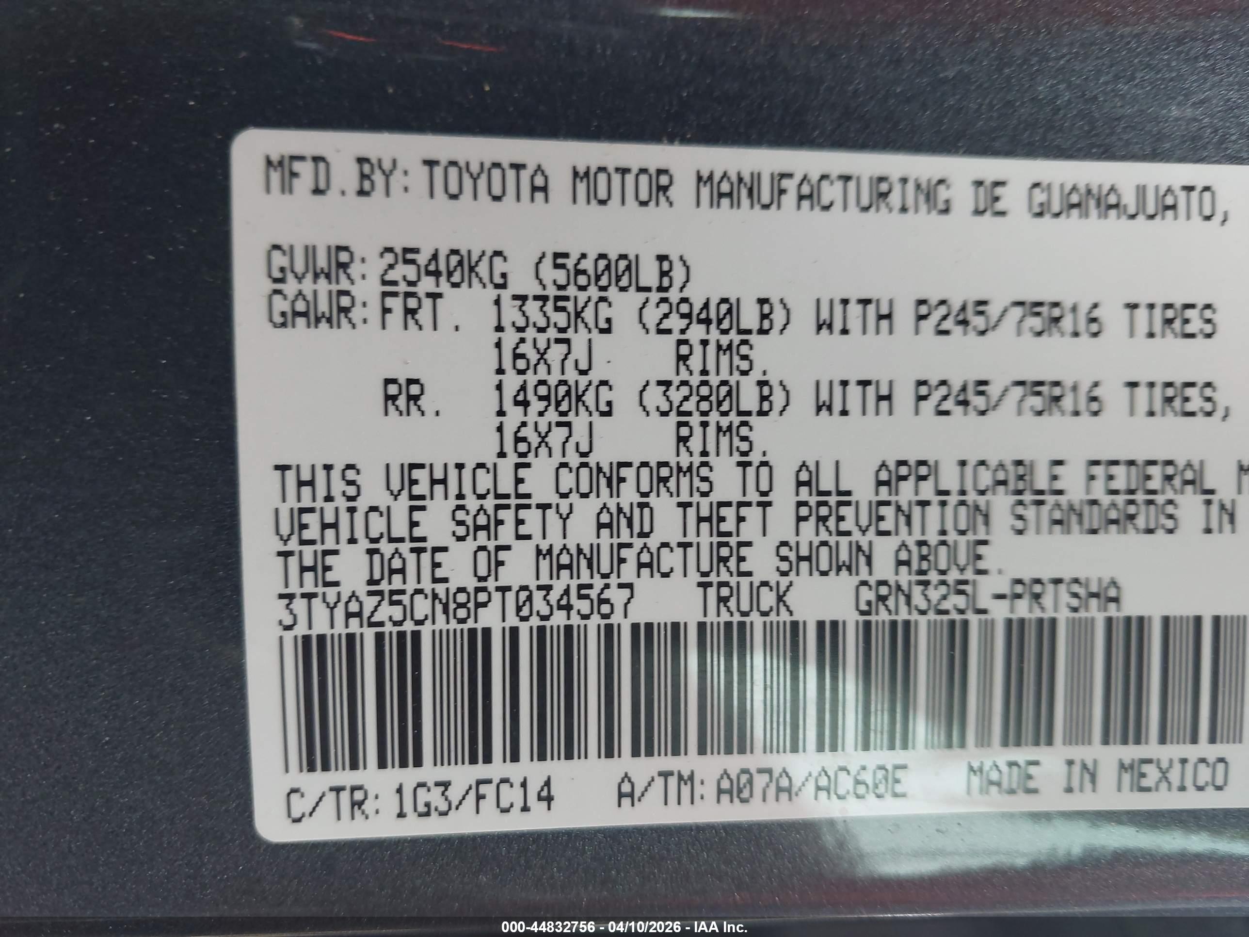 TOYOTA TACOMA image 9