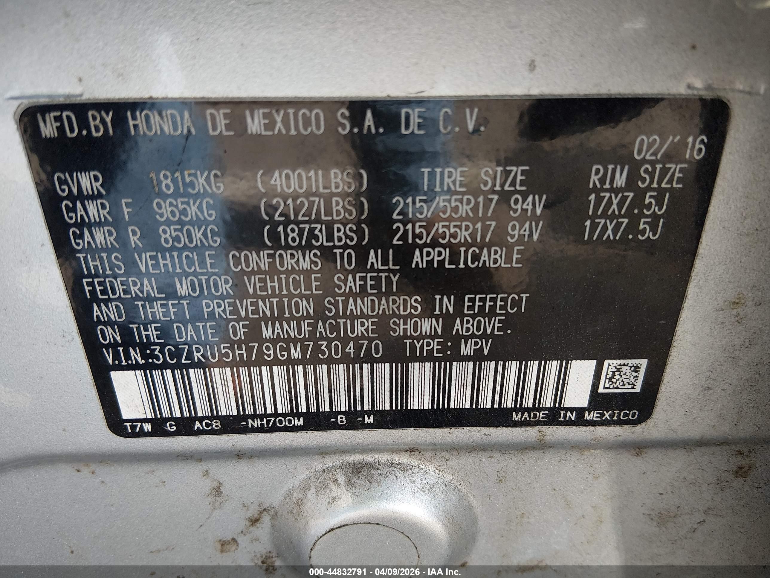 HONDA HR-V image 9