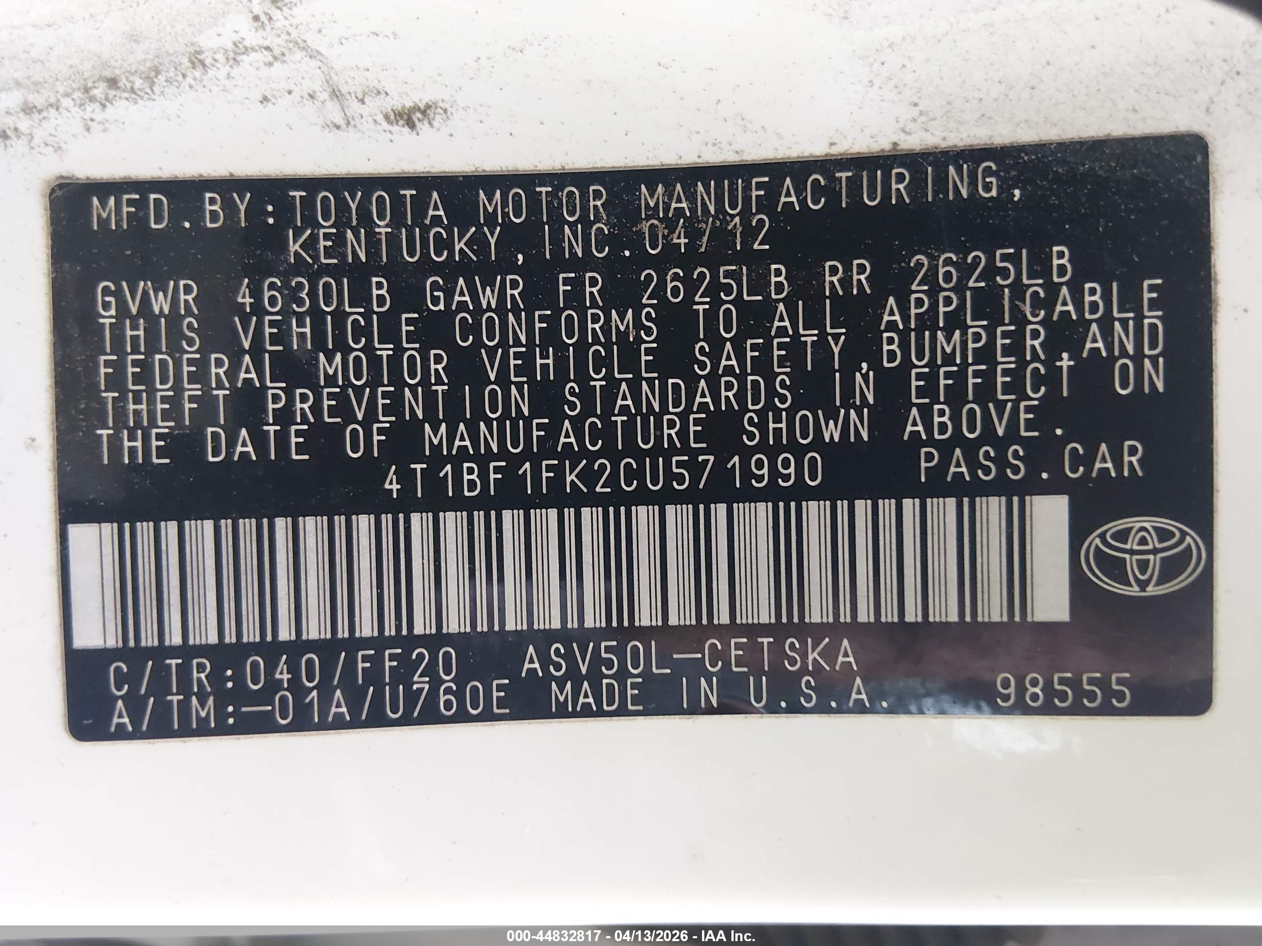 TOYOTA CAMRY image 9