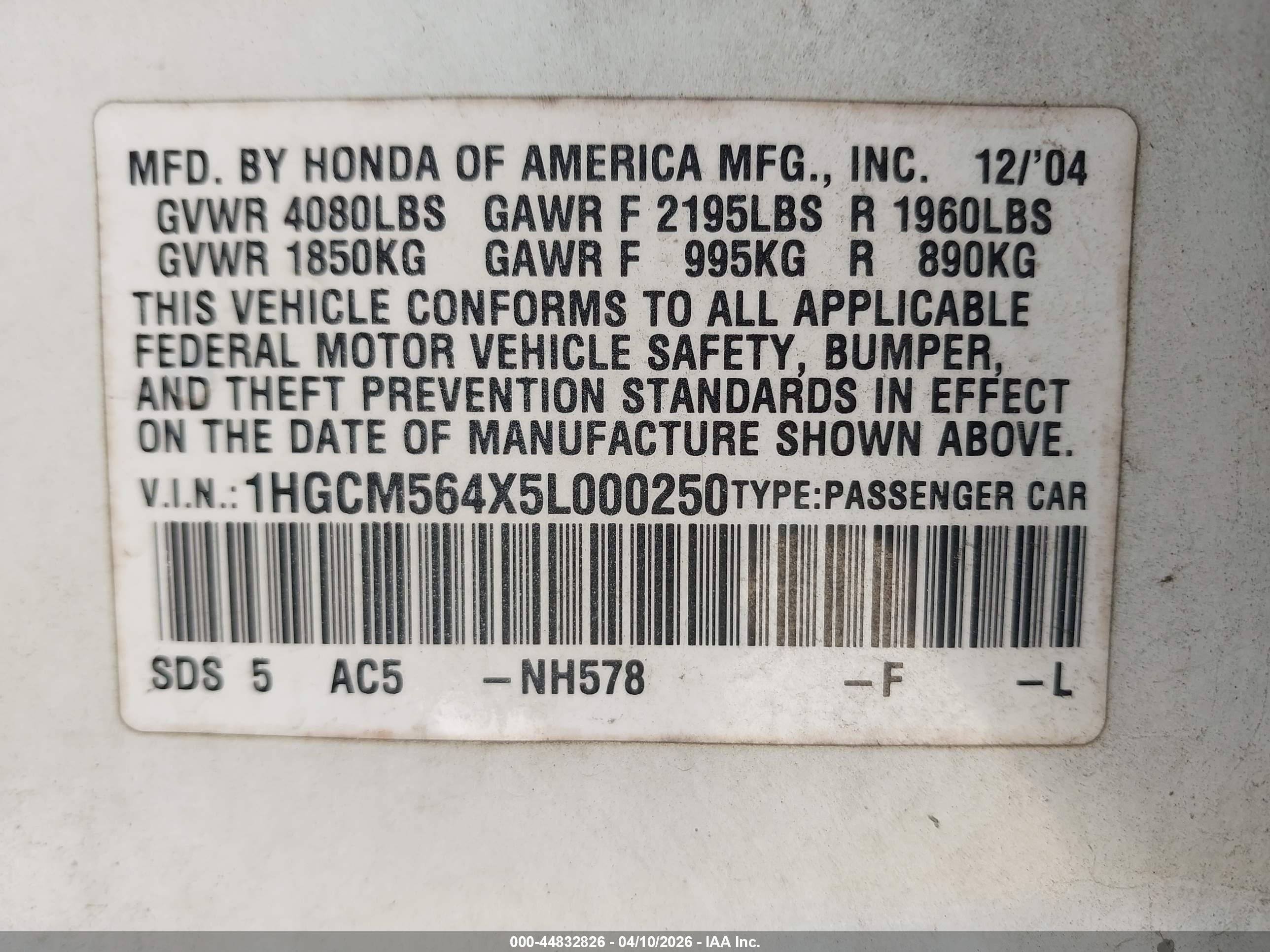 HONDA ACCORD image 9