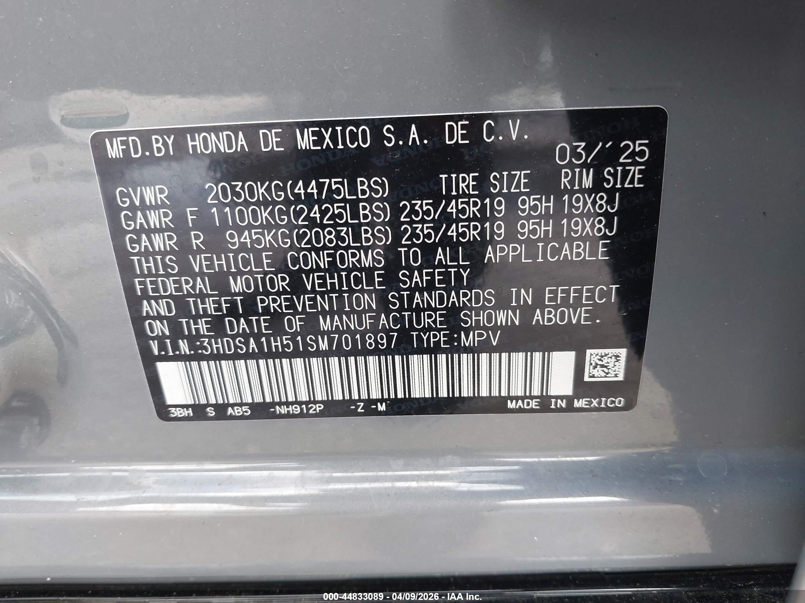 ACURA ADX image 9