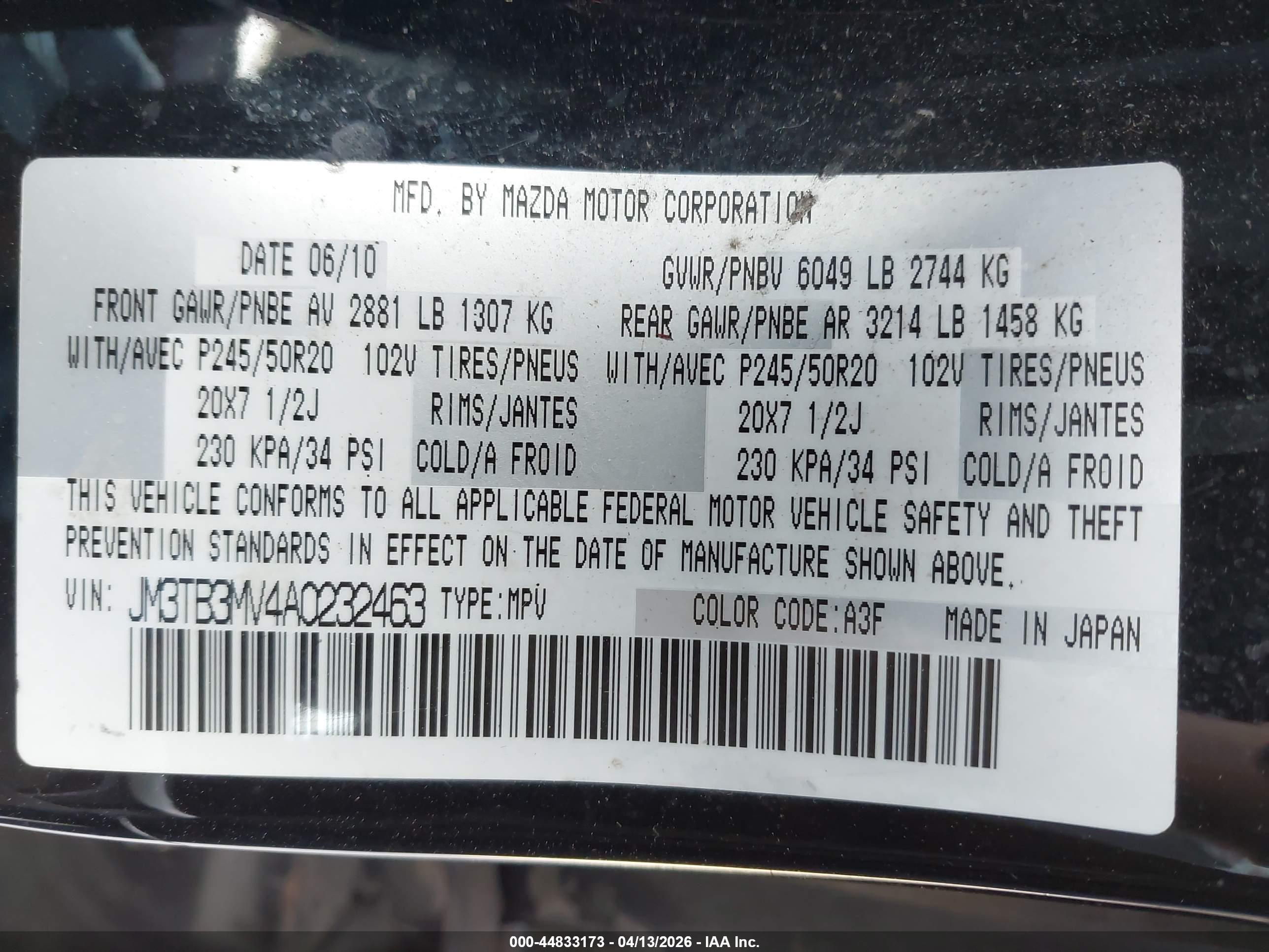 MAZDA CX-9 image 9