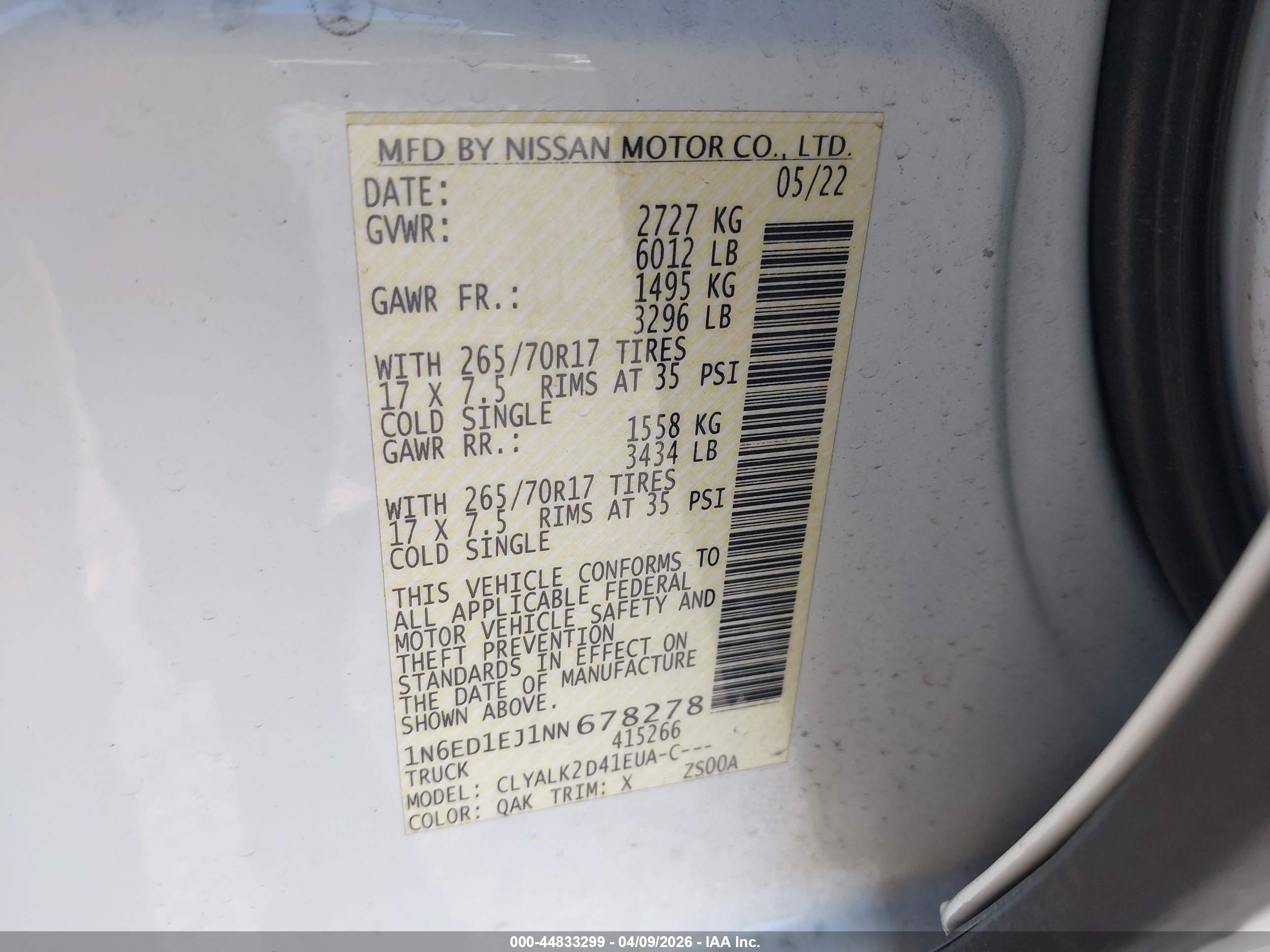 NISSAN FRONTIER image 9