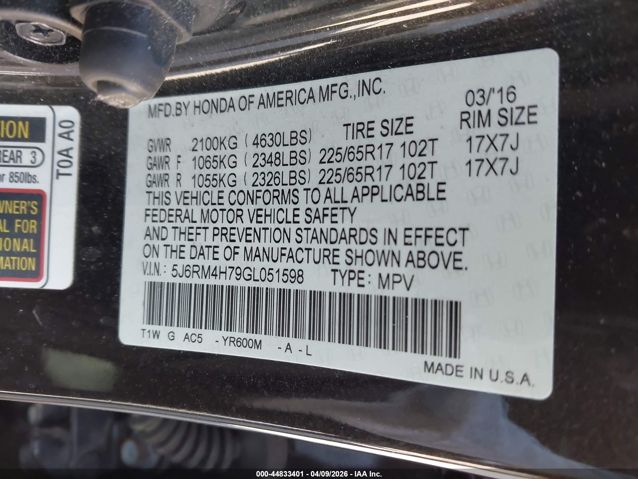 HONDA CR-V image 9