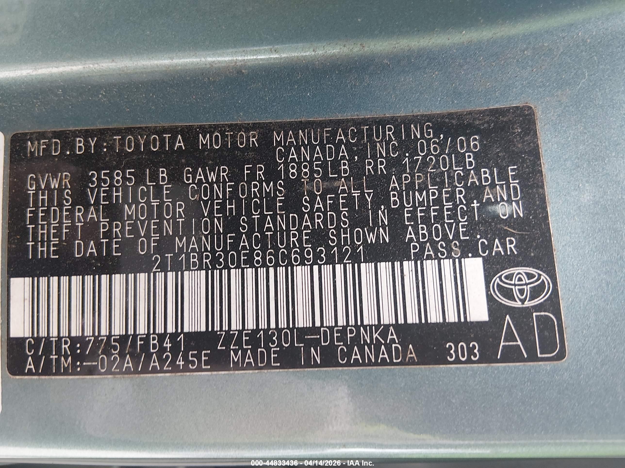 TOYOTA COROLLA image 9