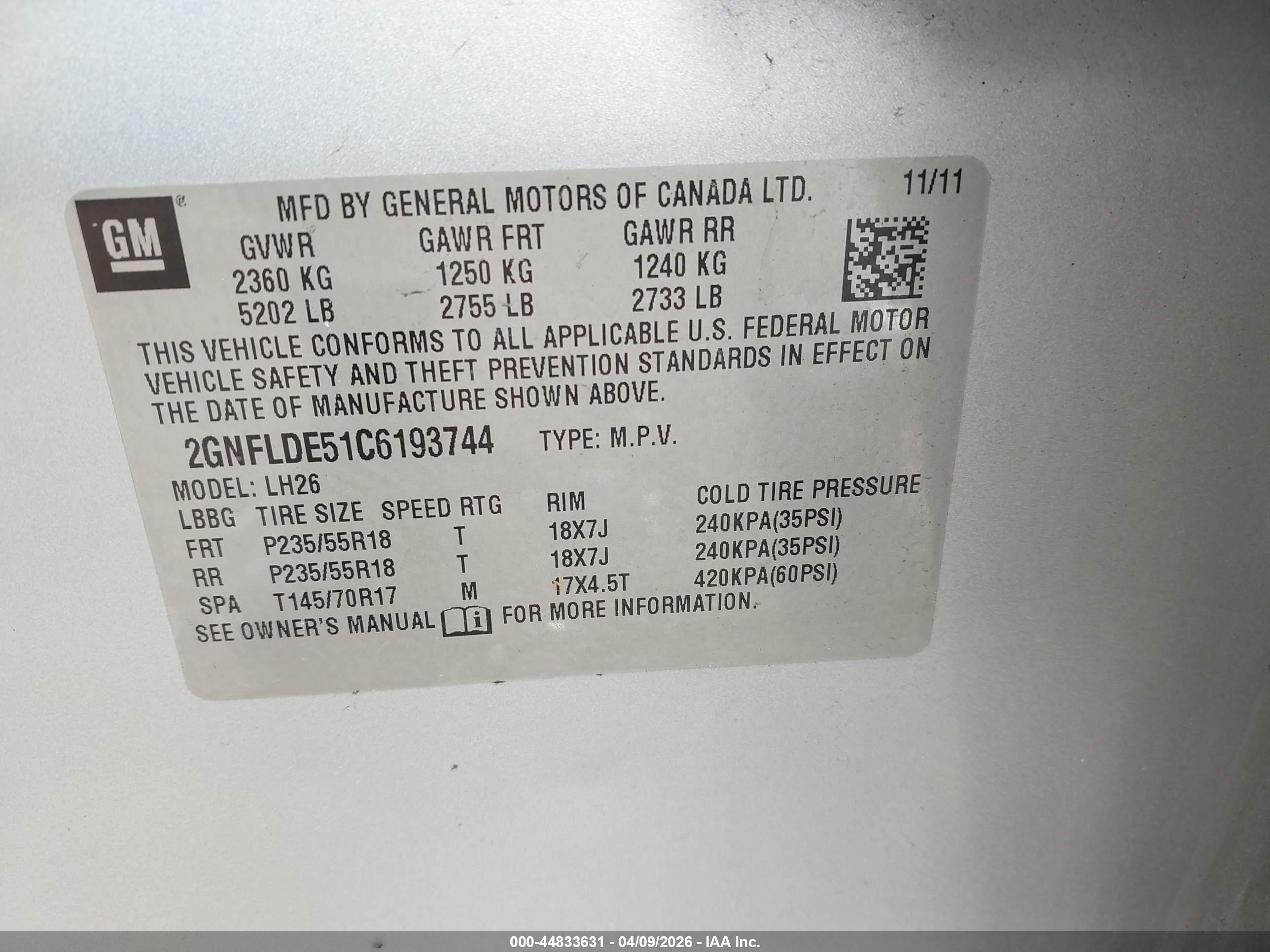 CHEVROLET EQUINOX image 9