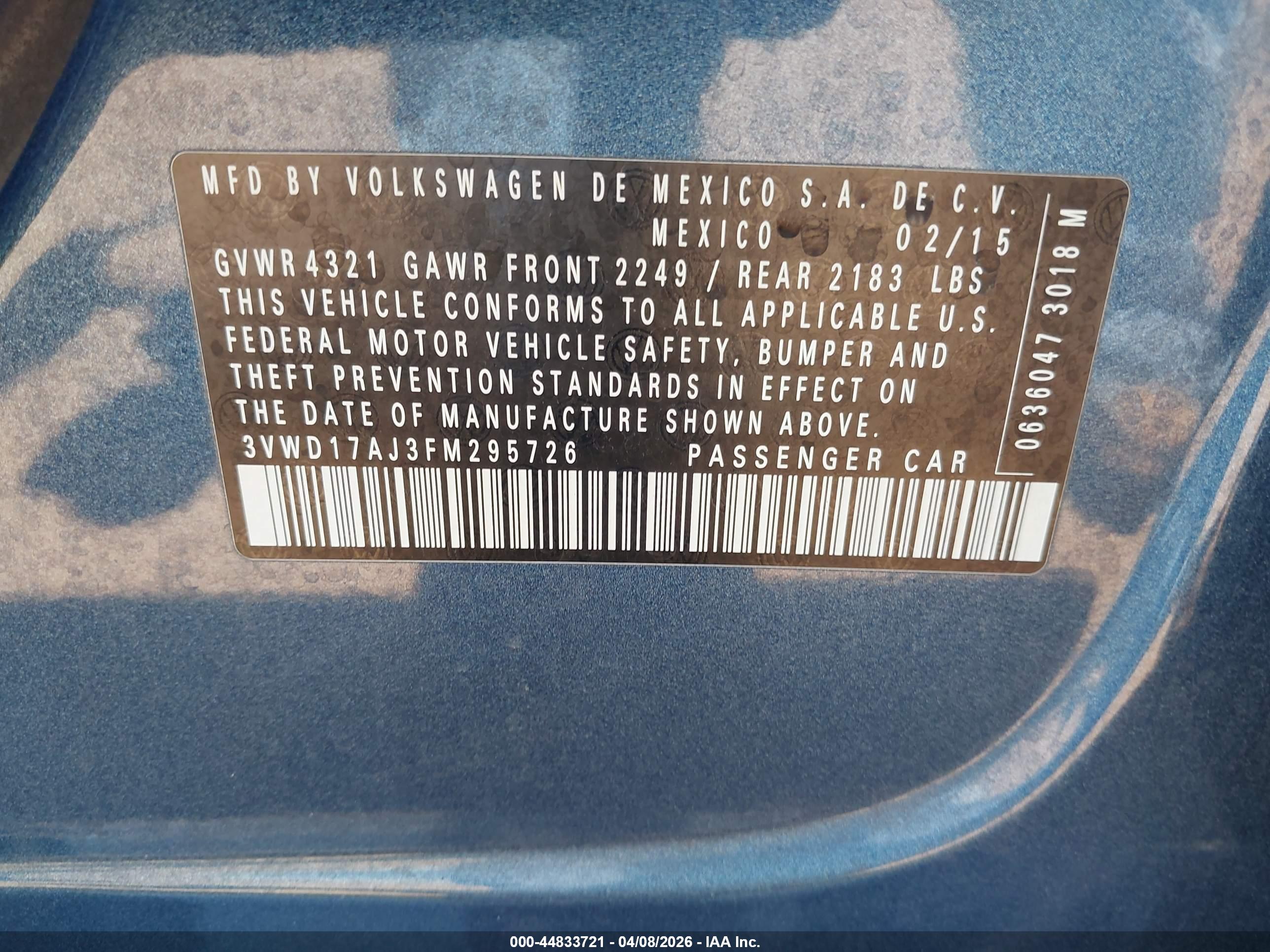 VOLKSWAGEN JETTA image 9