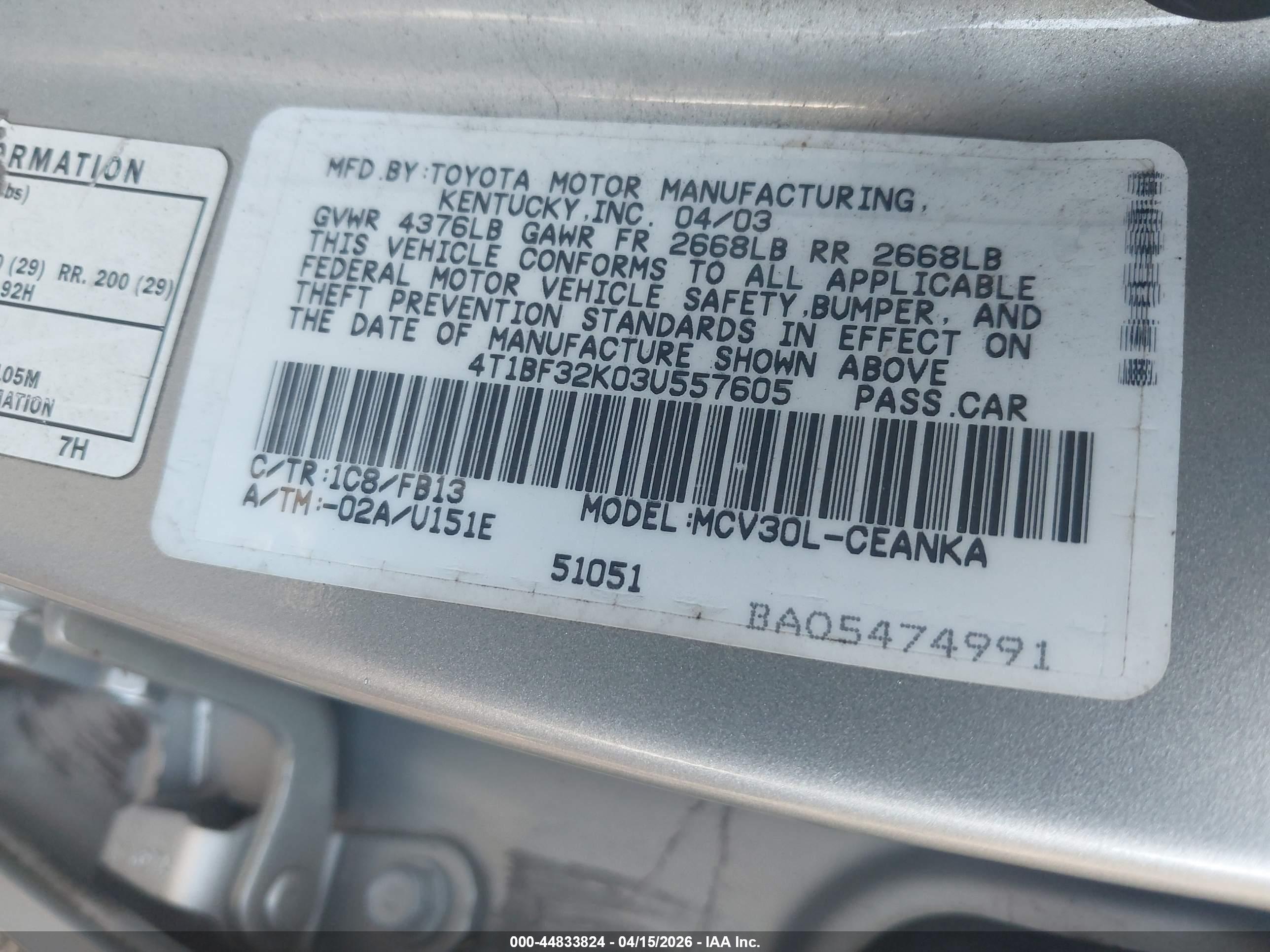 TOYOTA CAMRY image 9