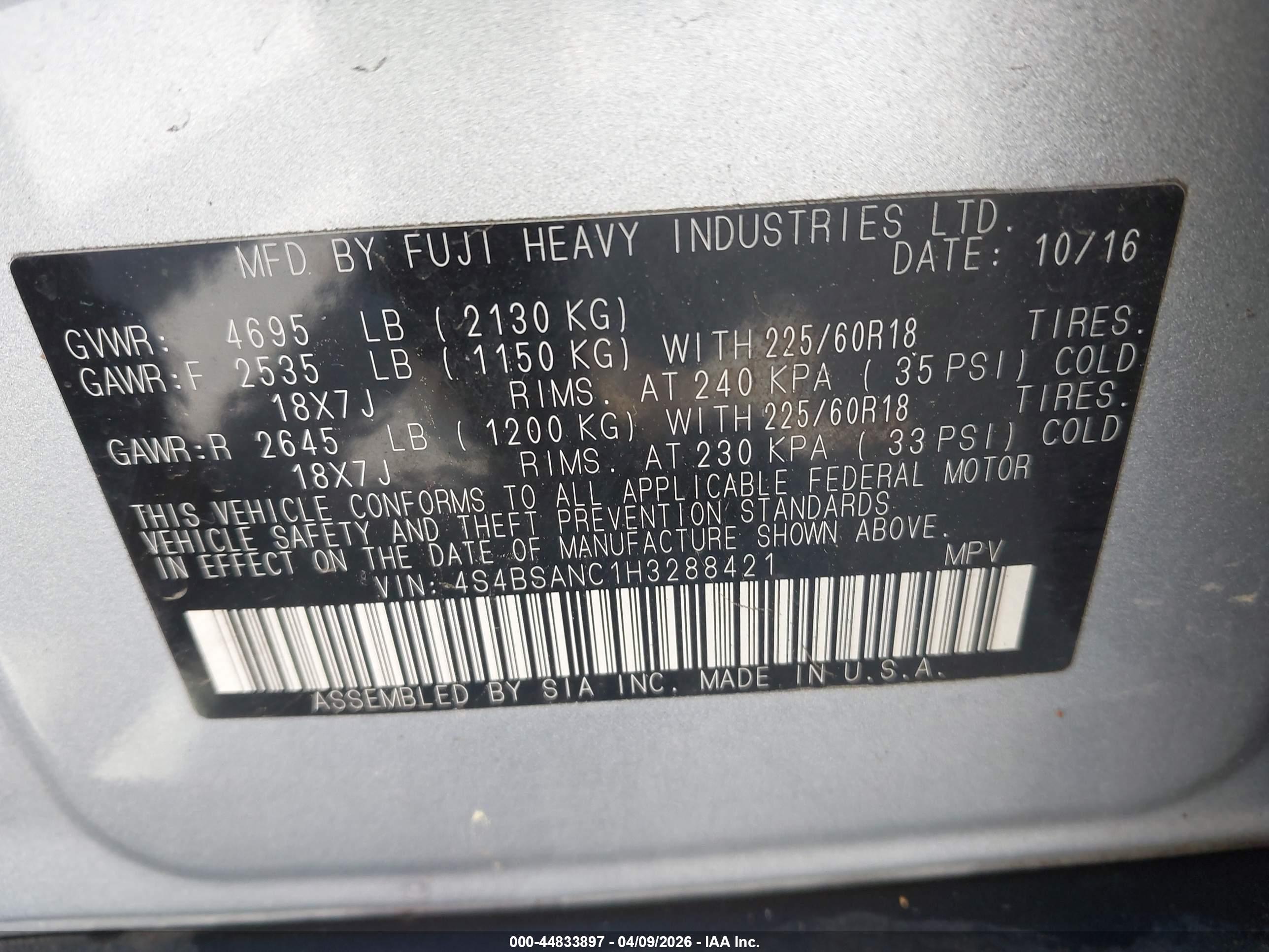 SUBARU OUTBACK image 9