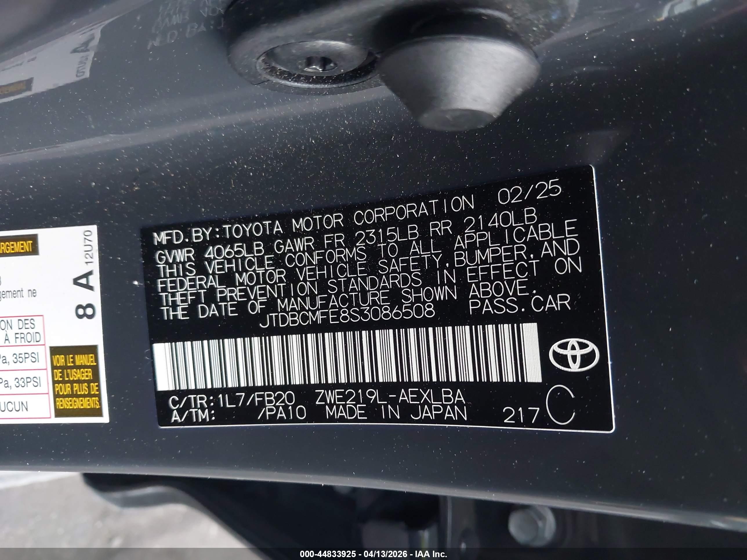 TOYOTA COROLLA image 9