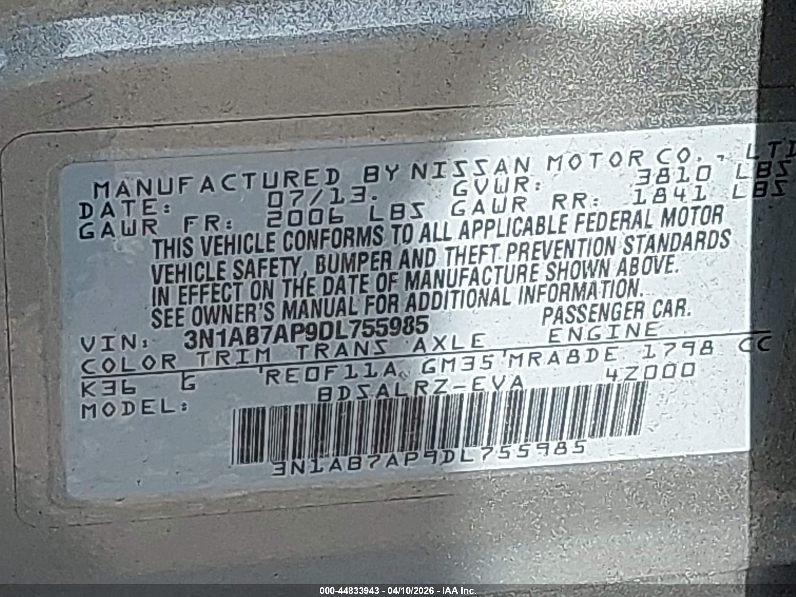 NISSAN SENTRA image 9