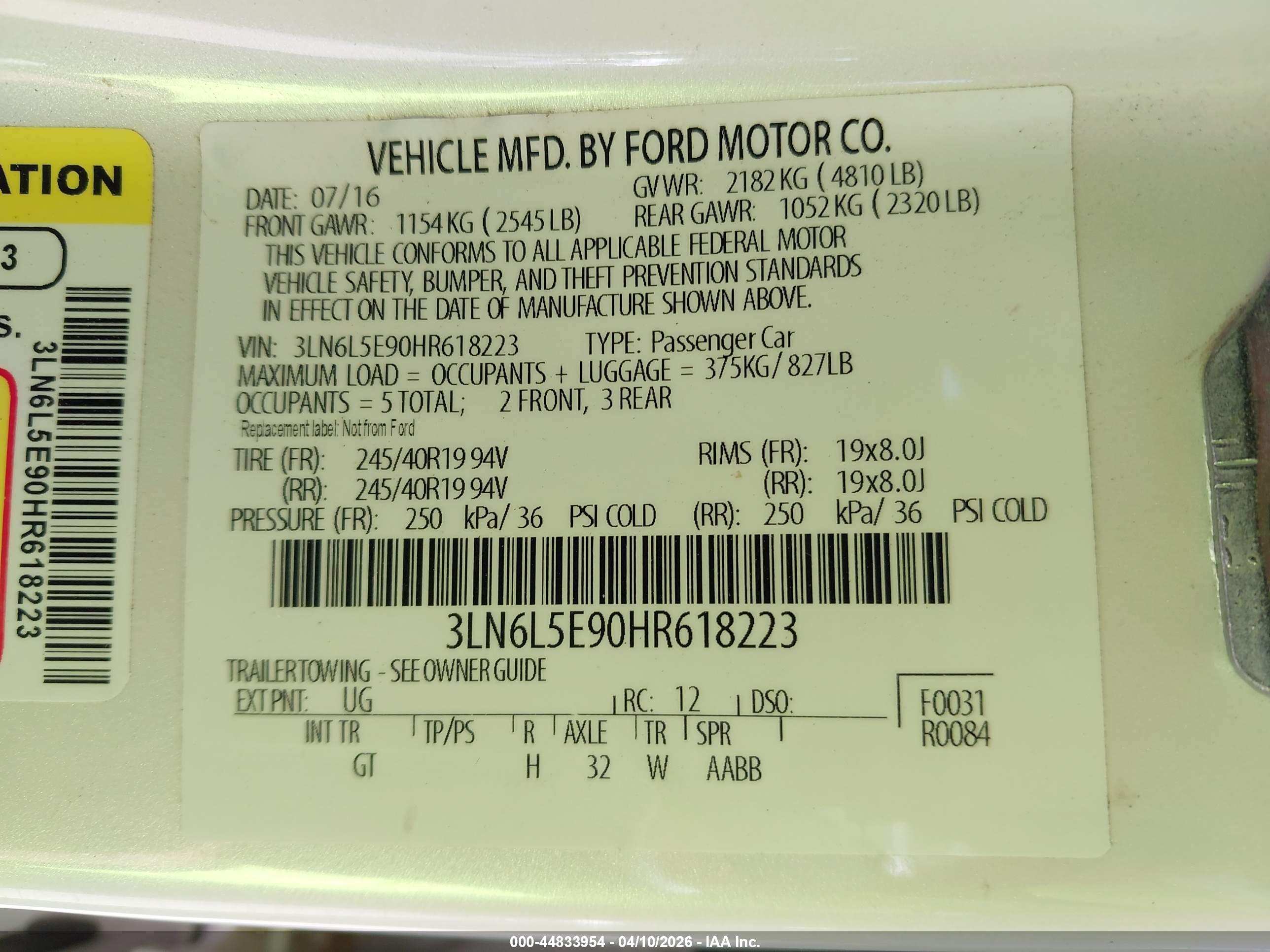 LINCOLN MKZ image 9