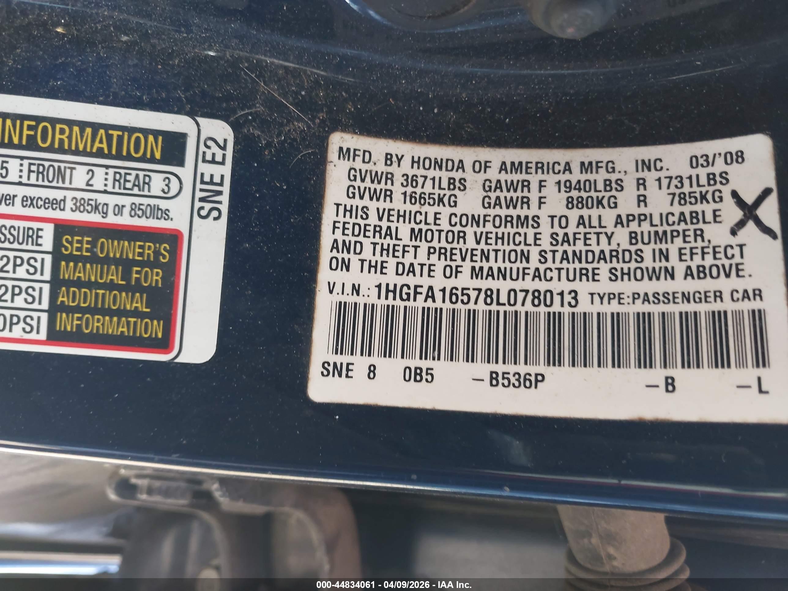 HONDA CIVIC image 9