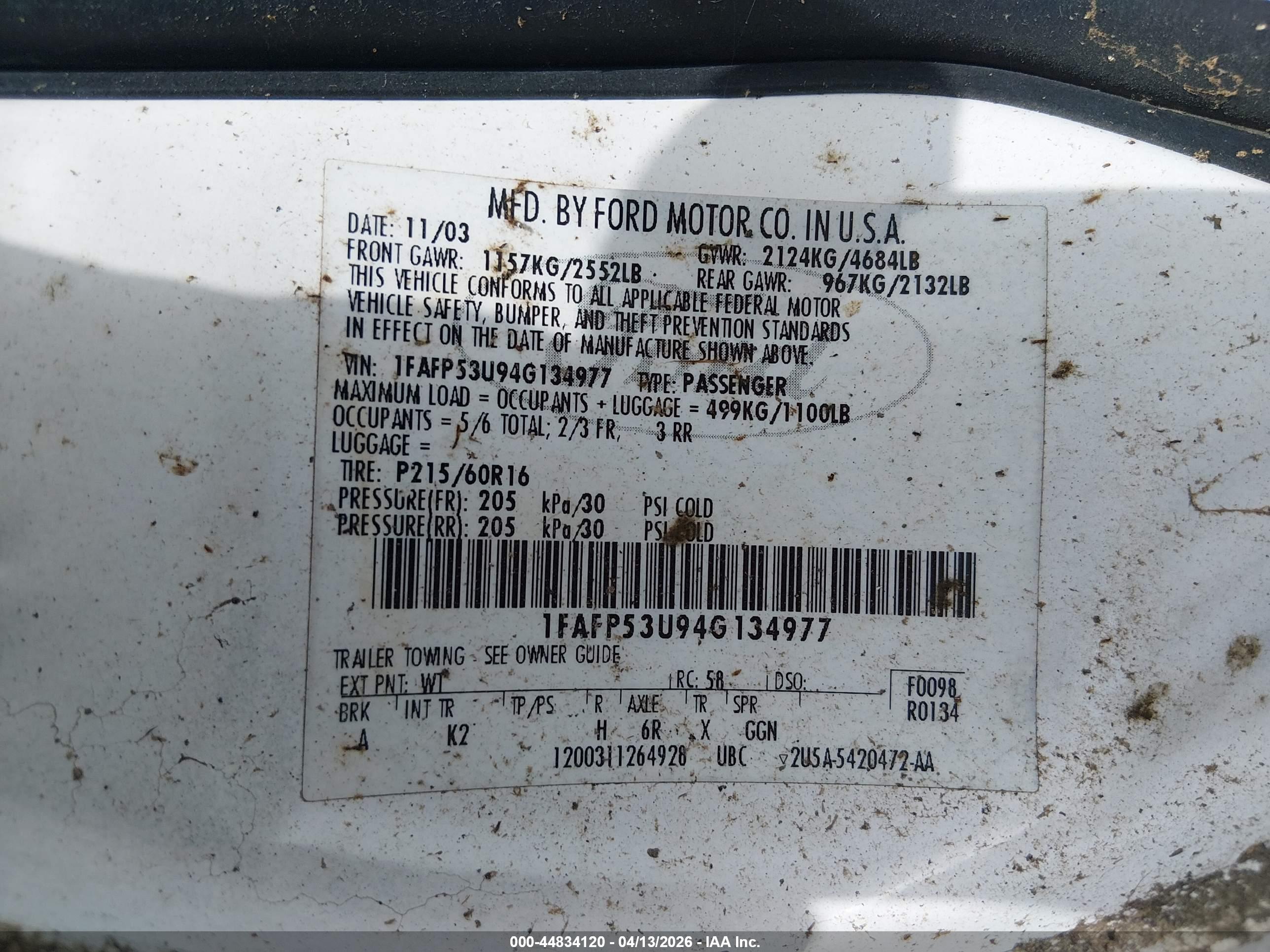 FORD TAURUS image 9