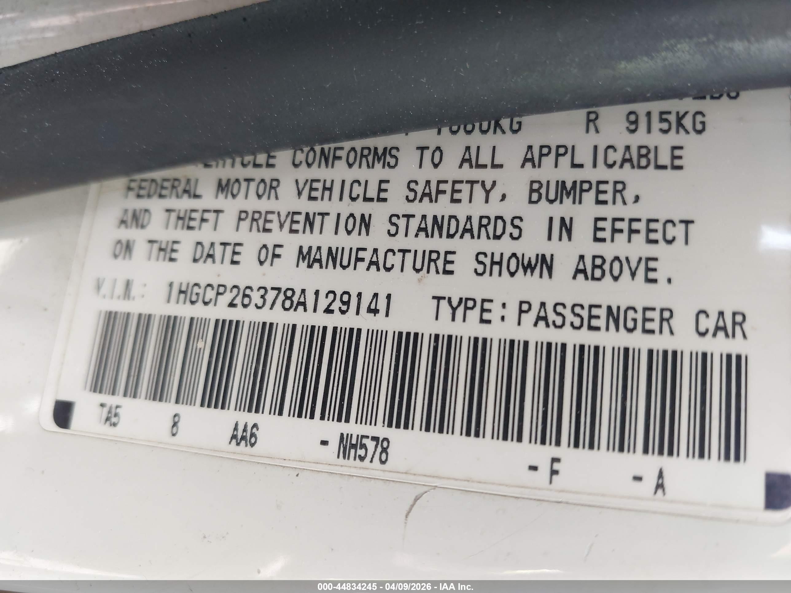 HONDA ACCORD image 9