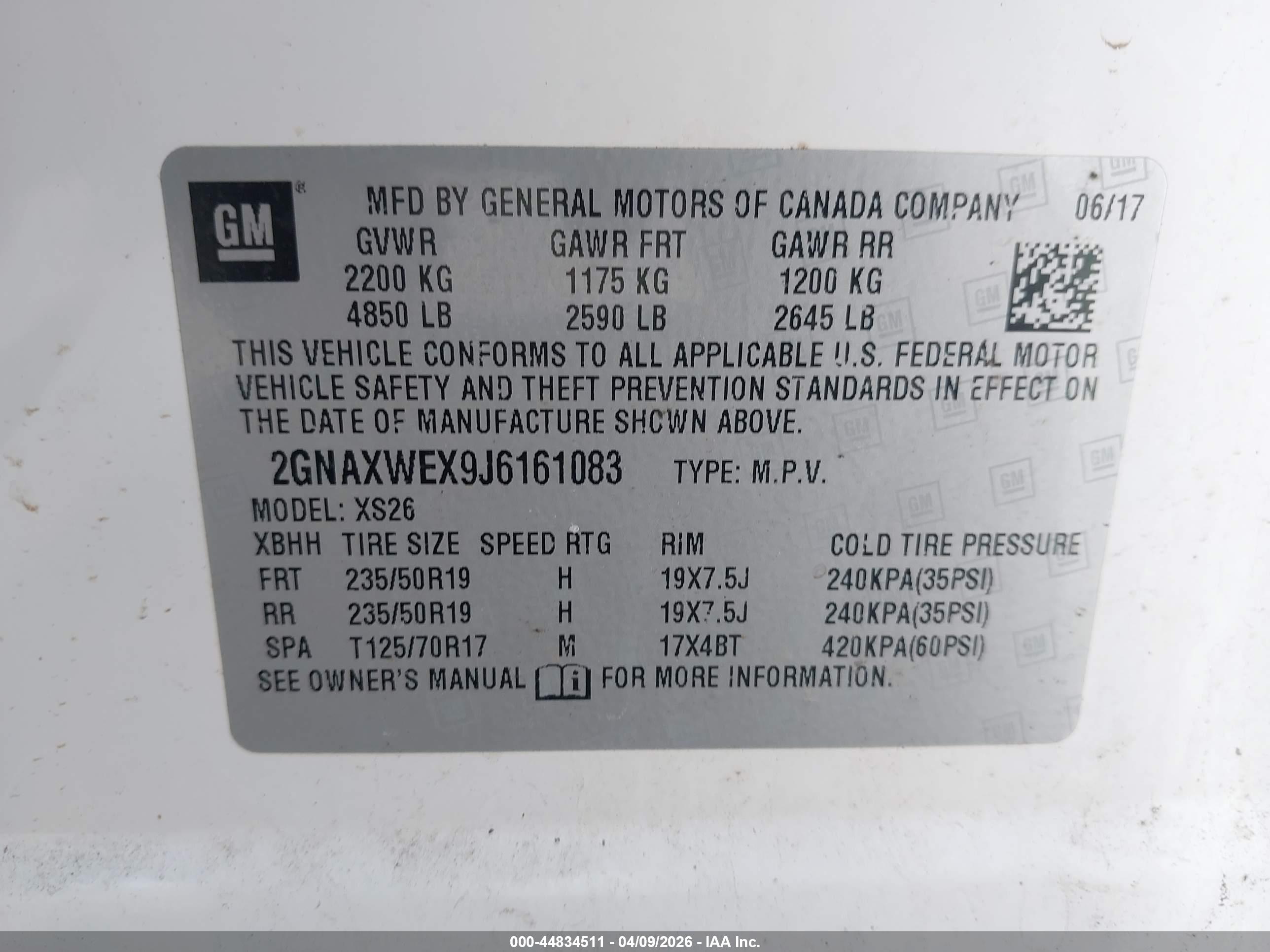 CHEVROLET EQUINOX image 9
