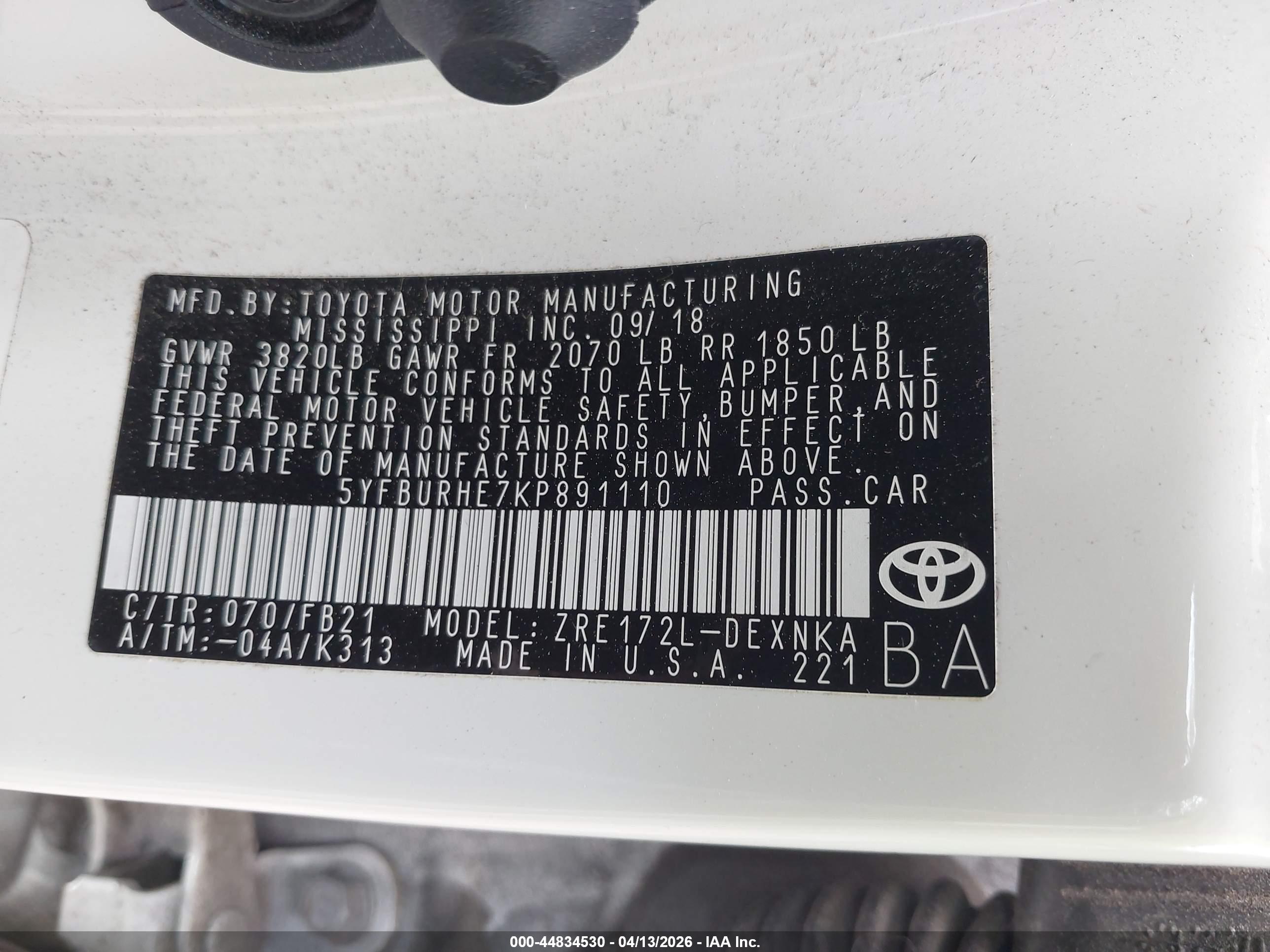 TOYOTA COROLLA image 9