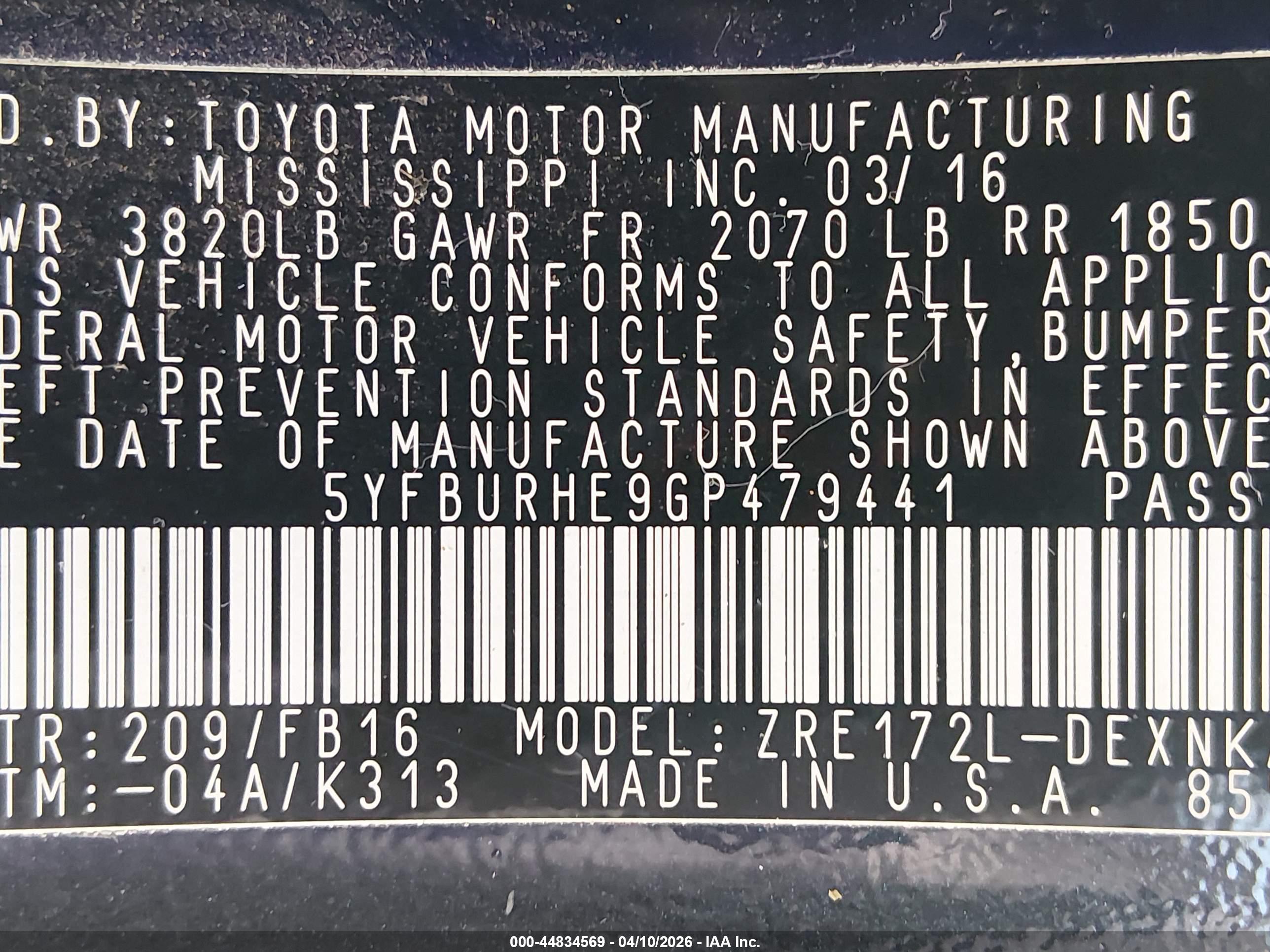 TOYOTA COROLLA image 9