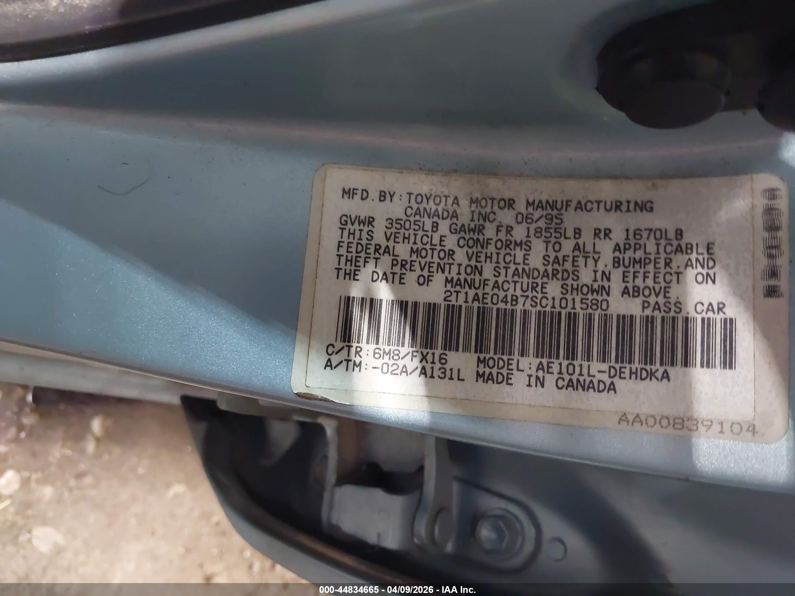 TOYOTA COROLLA image 9