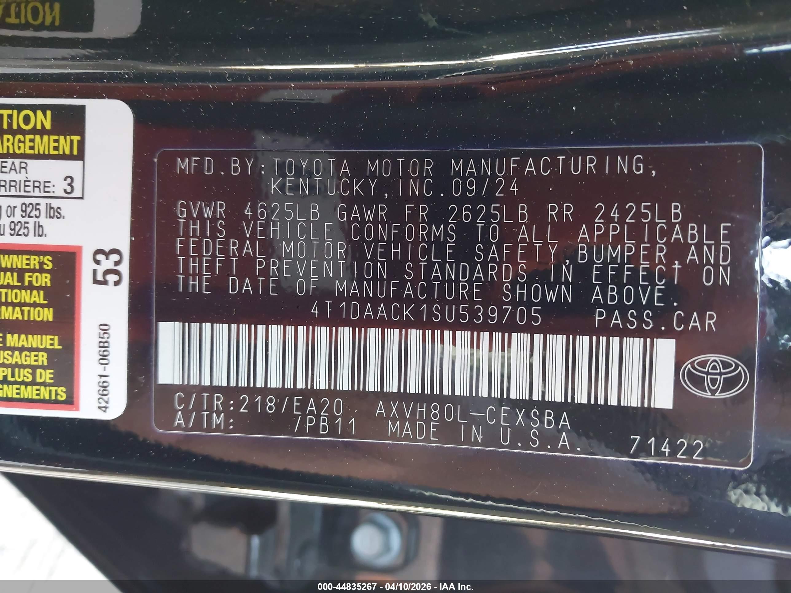 TOYOTA CAMRY image 9