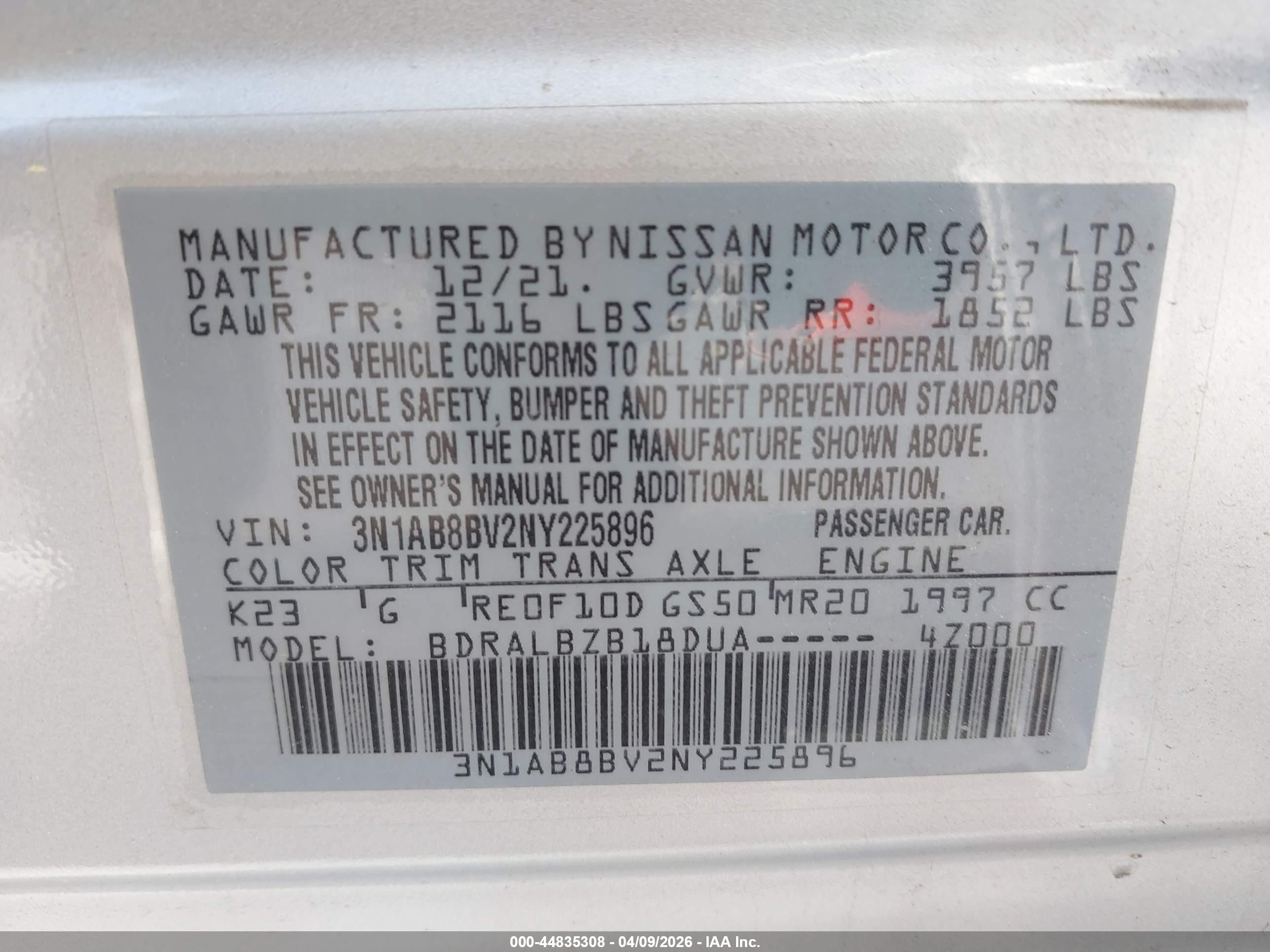 NISSAN SENTRA image 9