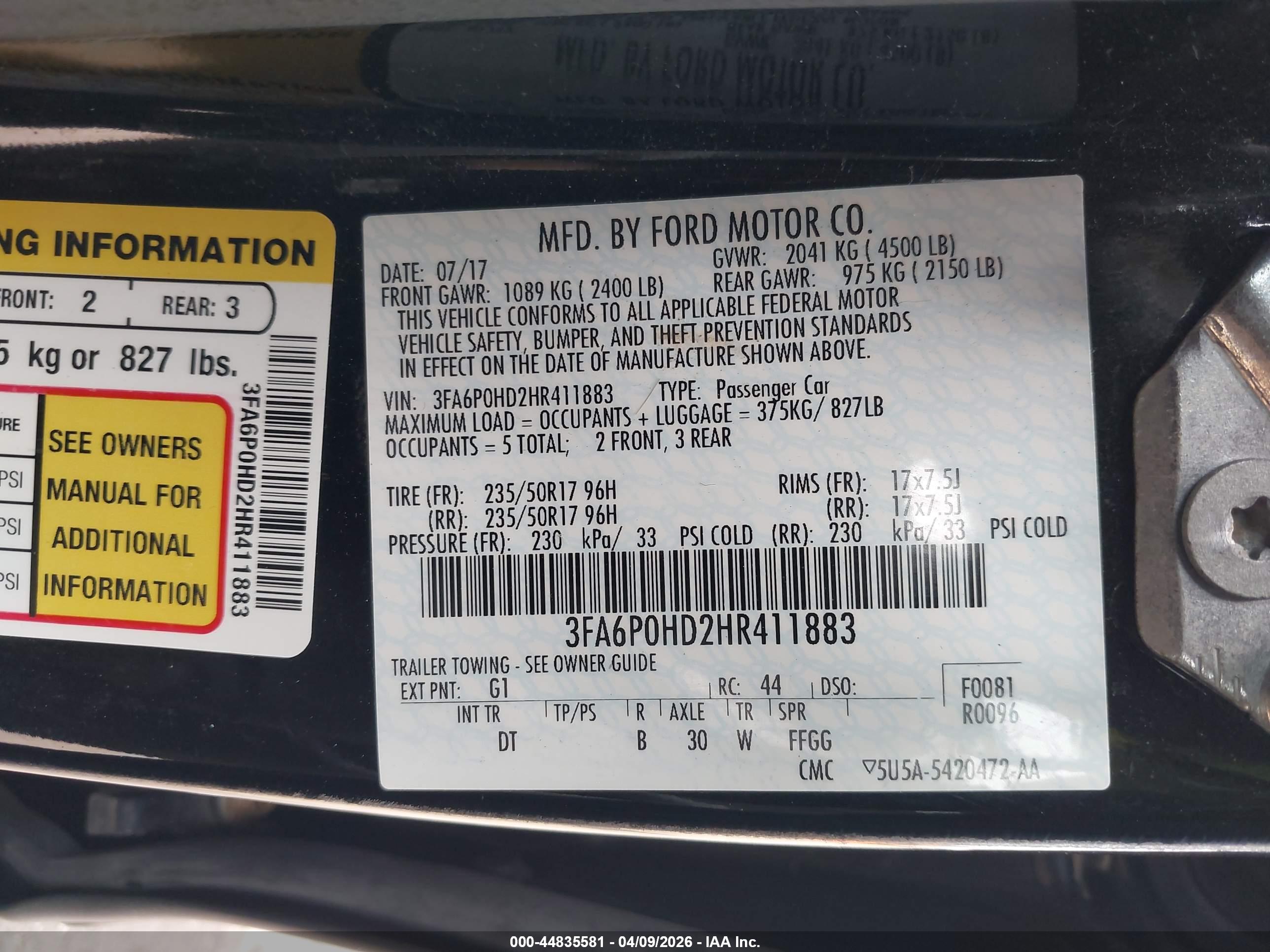 FORD FUSION image 9