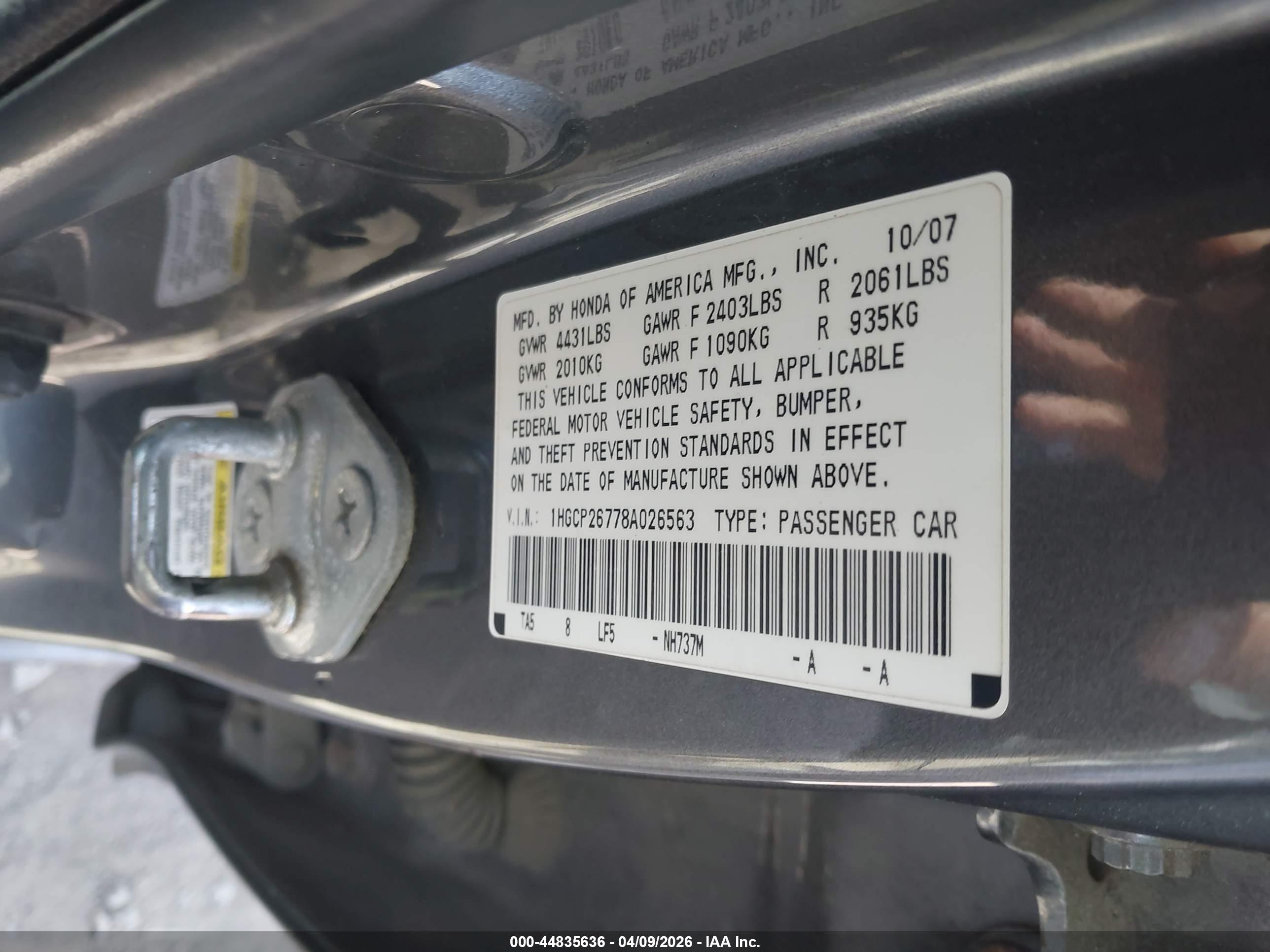 HONDA ACCORD image 9