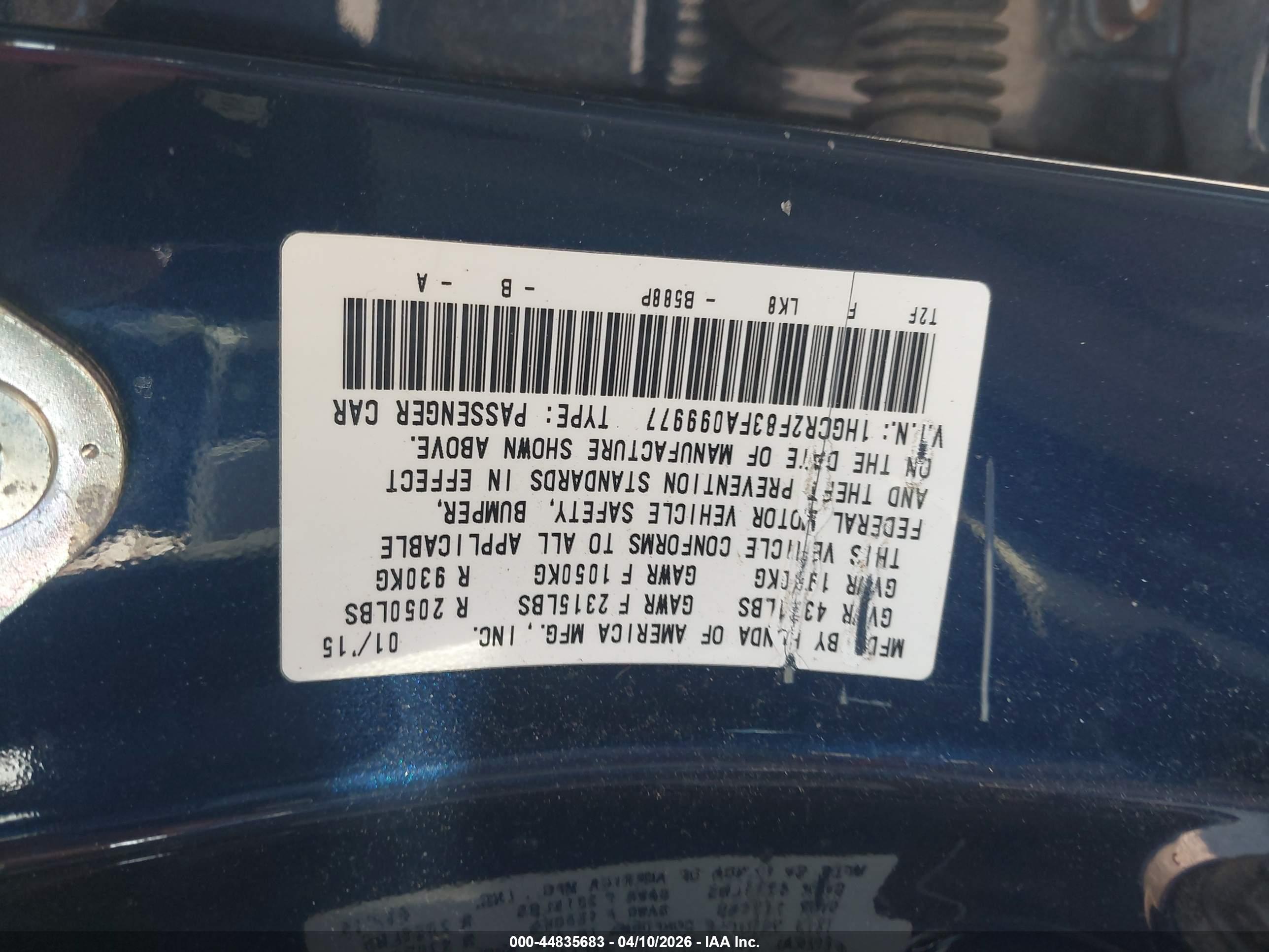 HONDA ACCORD image 9