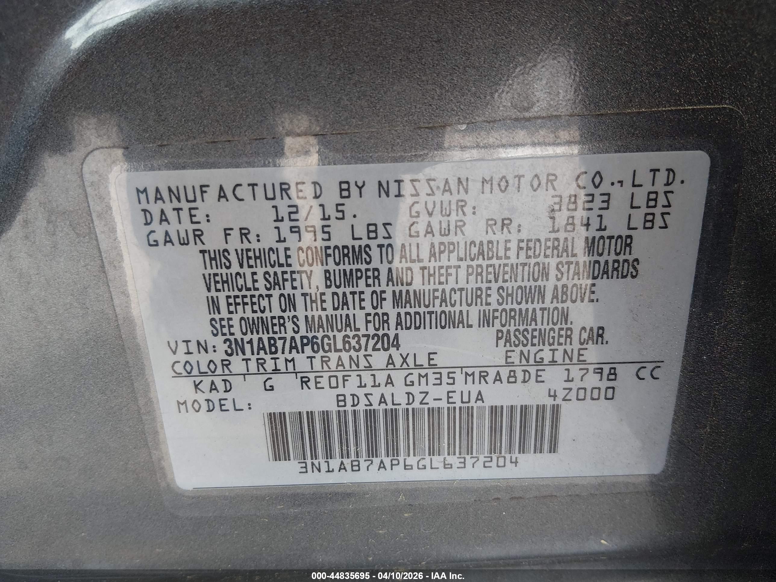 NISSAN SENTRA image 9