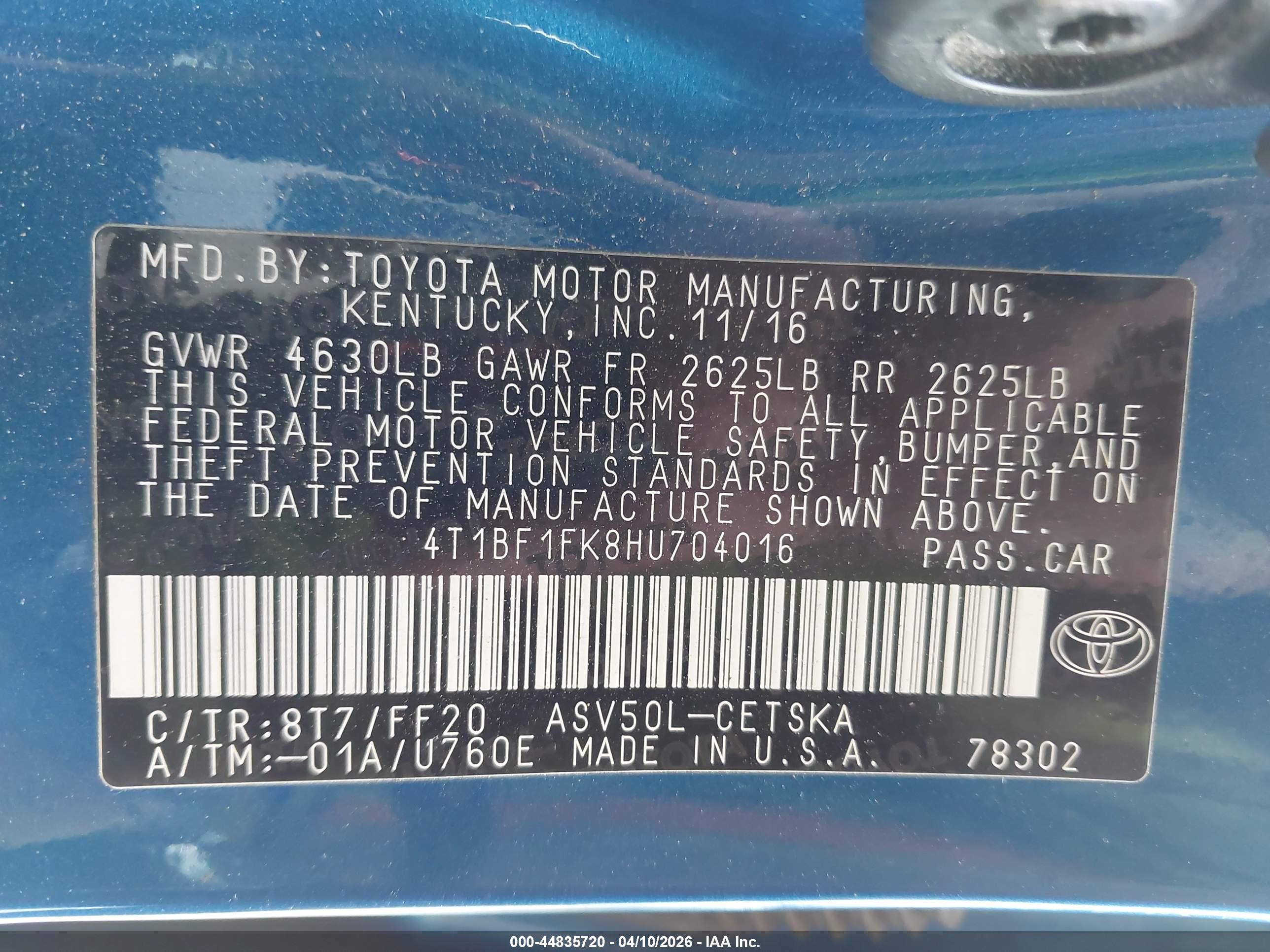TOYOTA CAMRY image 9
