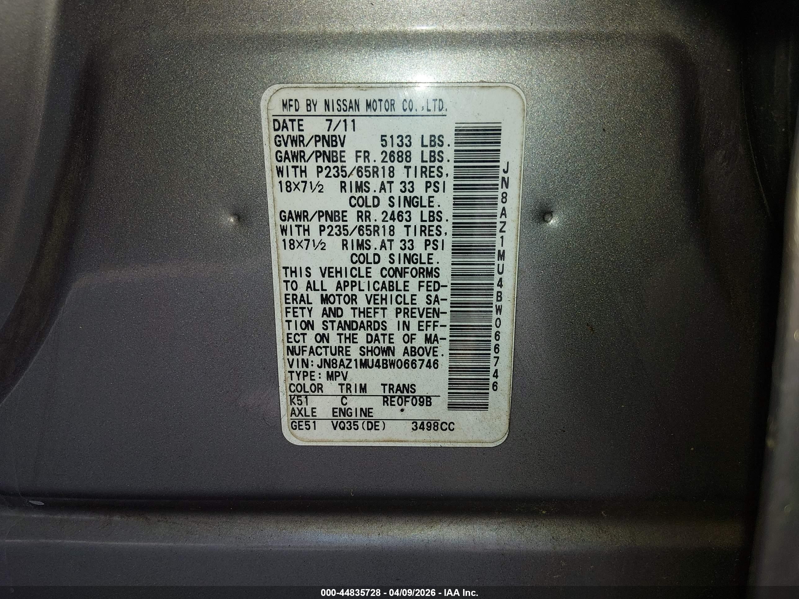 NISSAN MURANO image 9