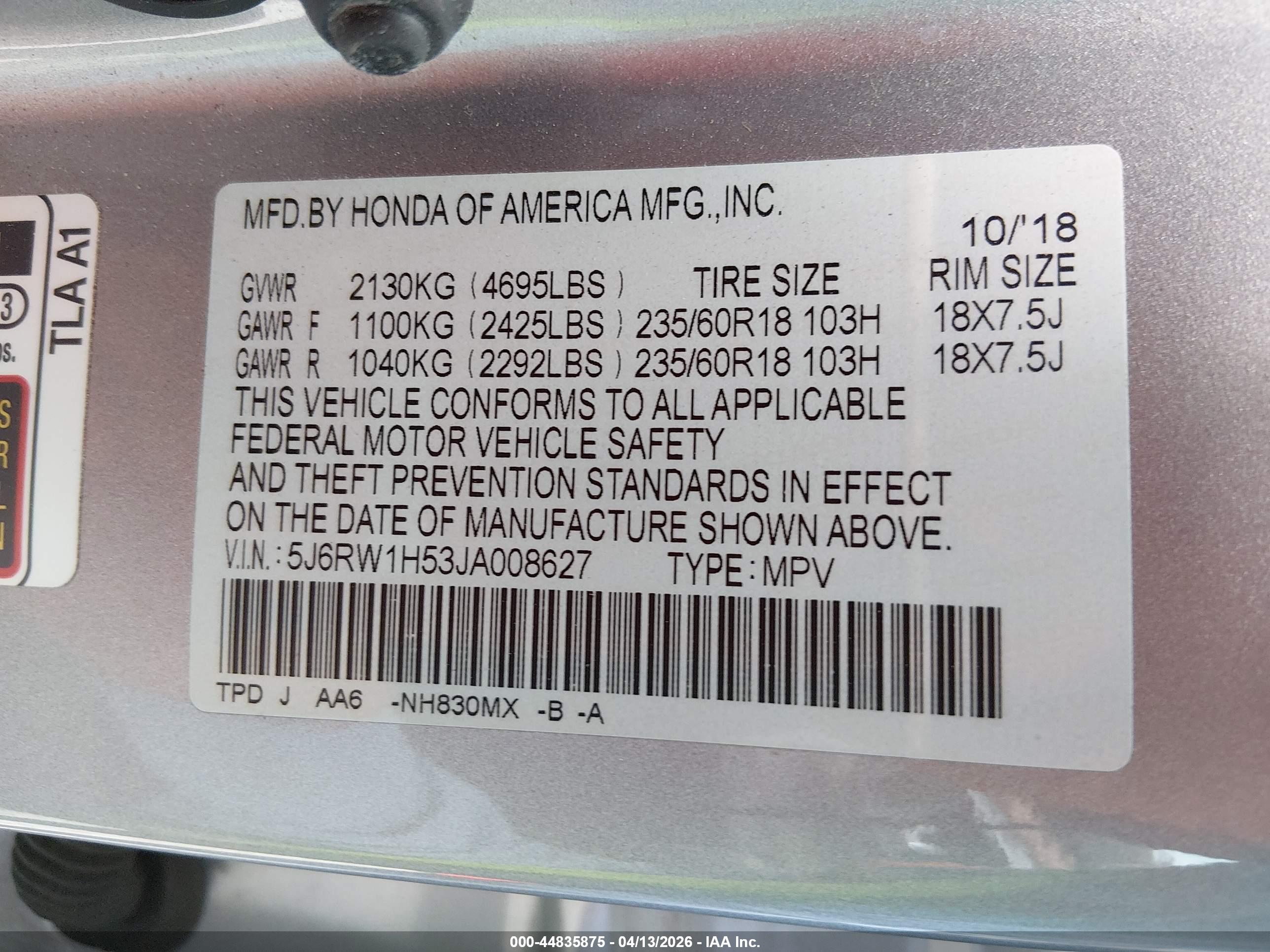 HONDA CR-V image 9