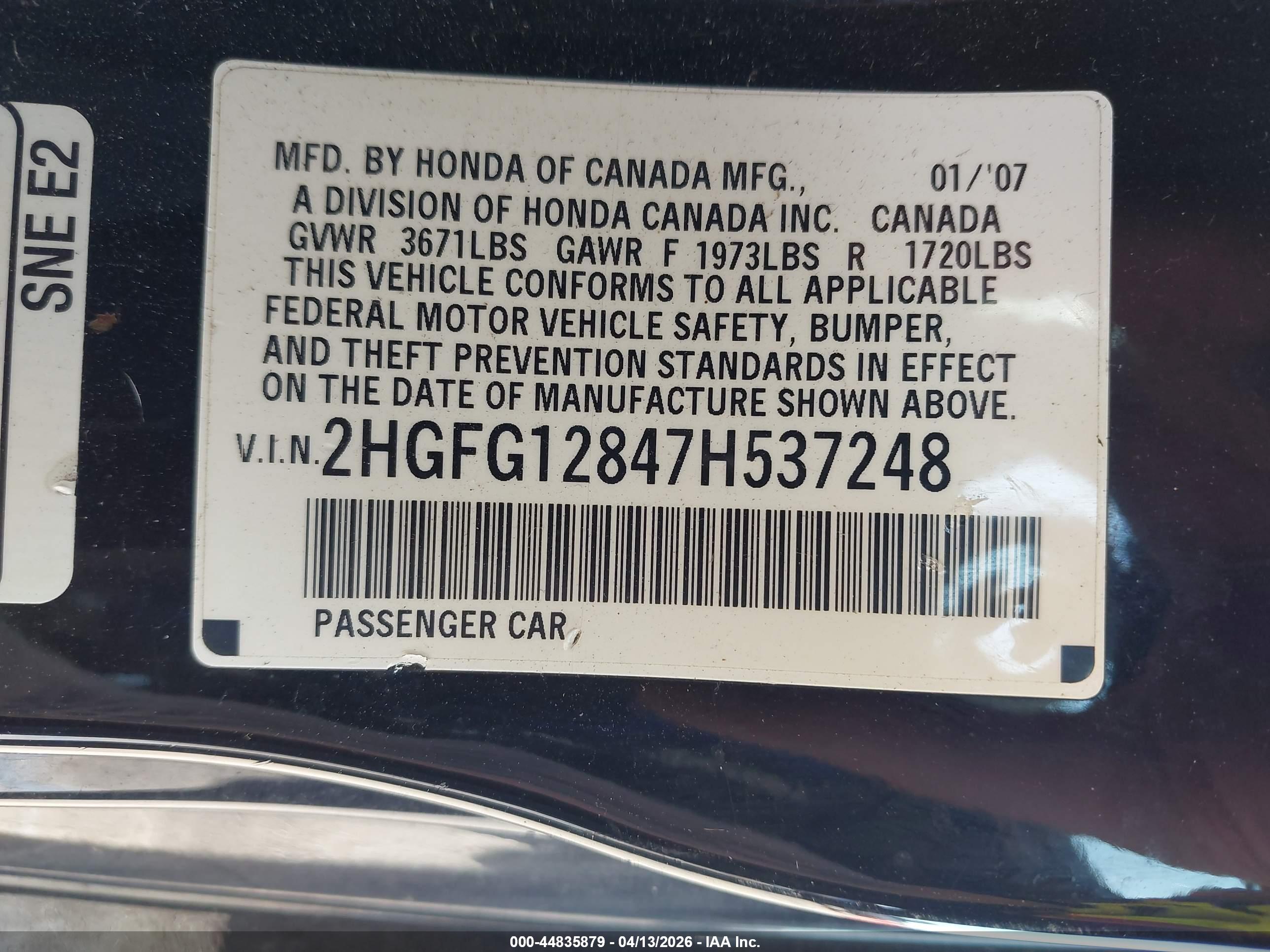 HONDA CIVIC image 9
