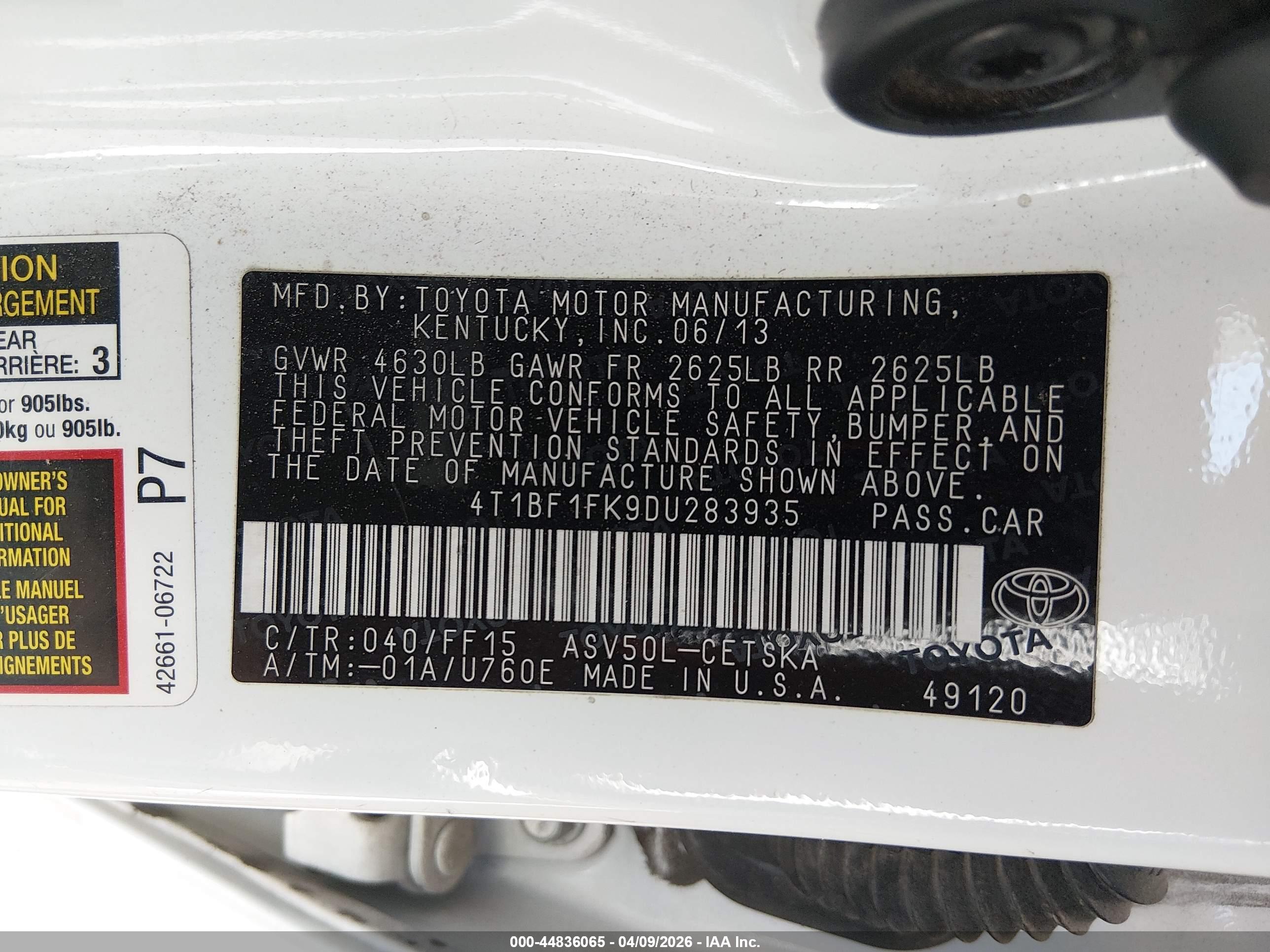 TOYOTA CAMRY image 9